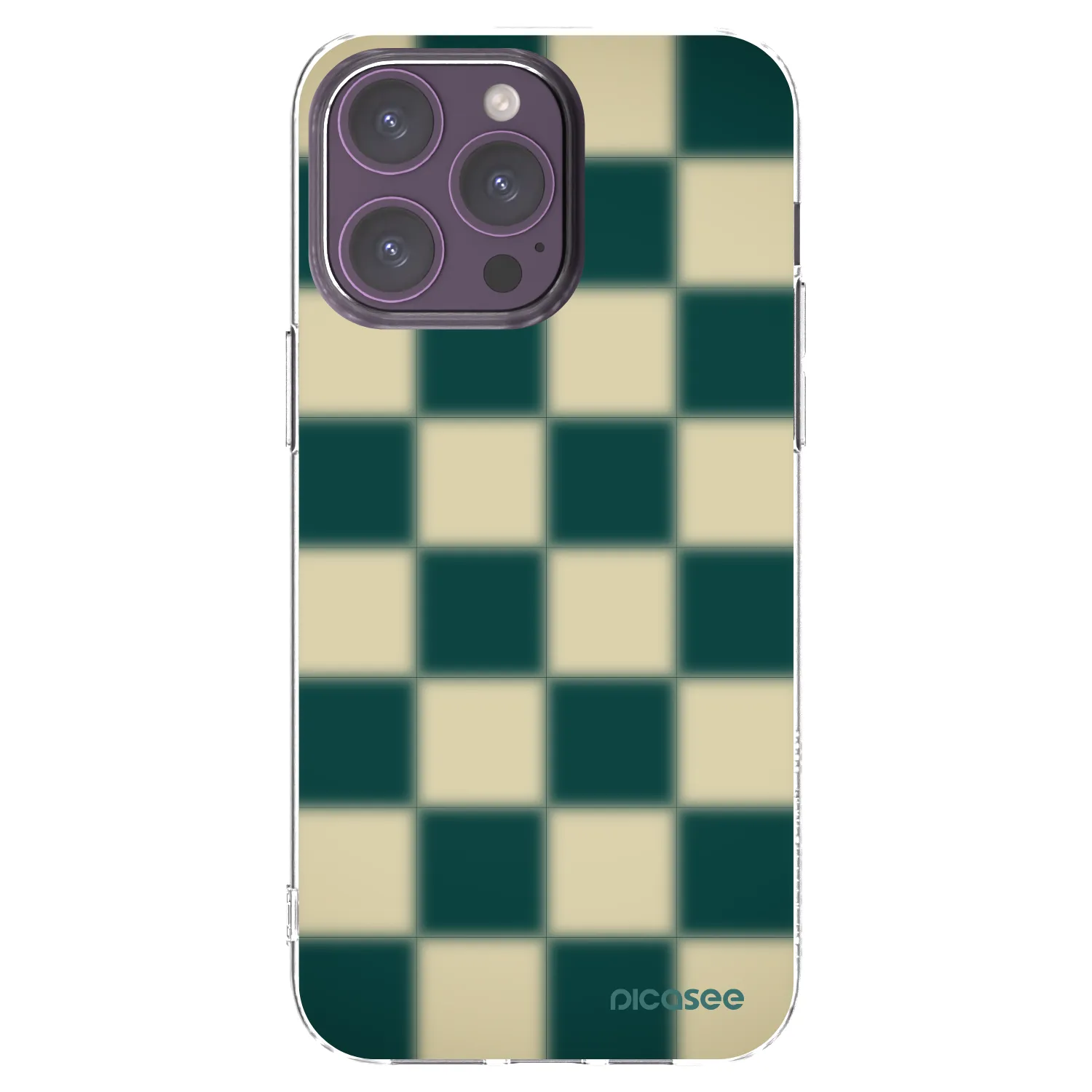 Picasee silikonový průhledný obal pro Apple iPhone 14 Pro Max - Shadow Chess
