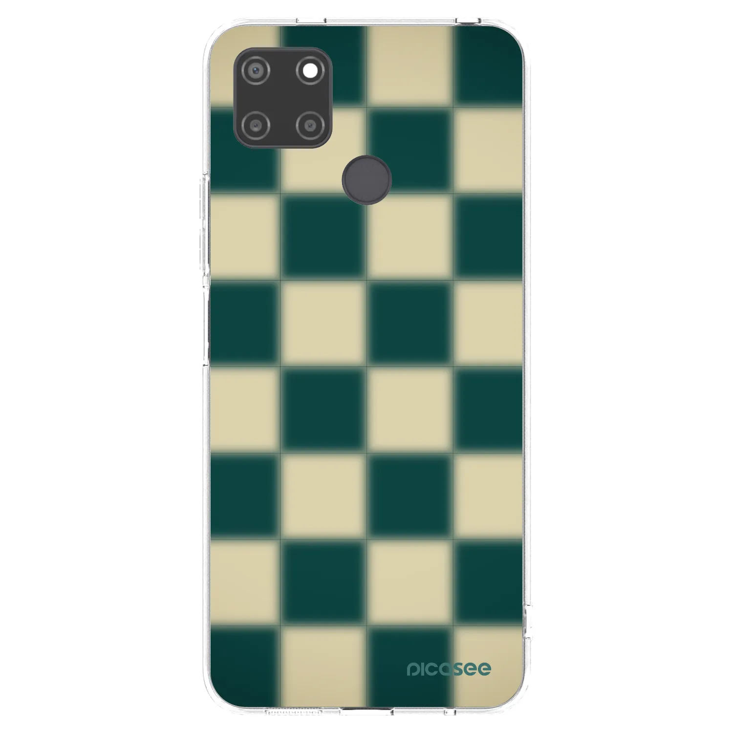 Picasee silikonový průhledný obal pro Realme C21Y - Shadow Chess