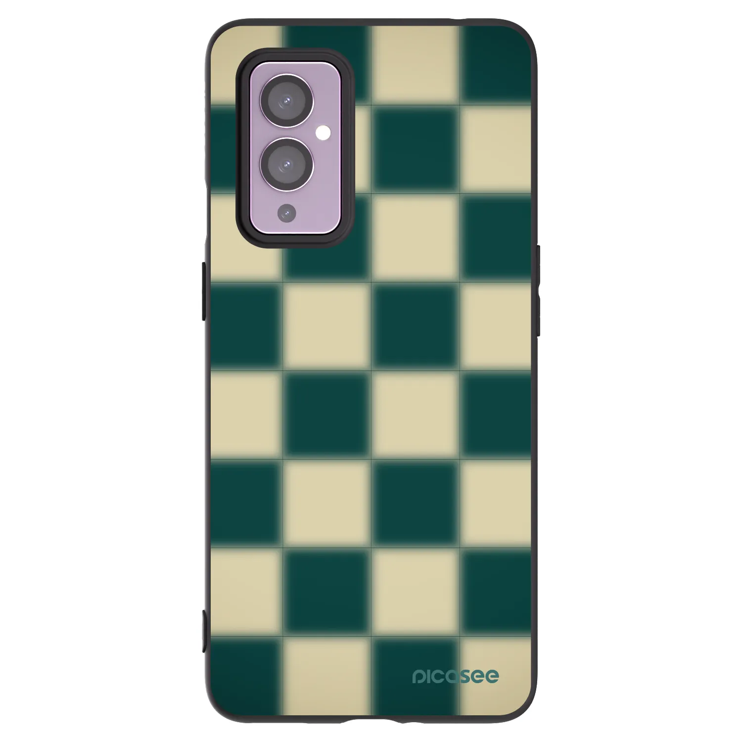 Picasee silikonový černý obal pro OnePlus 9 - Shadow Chess