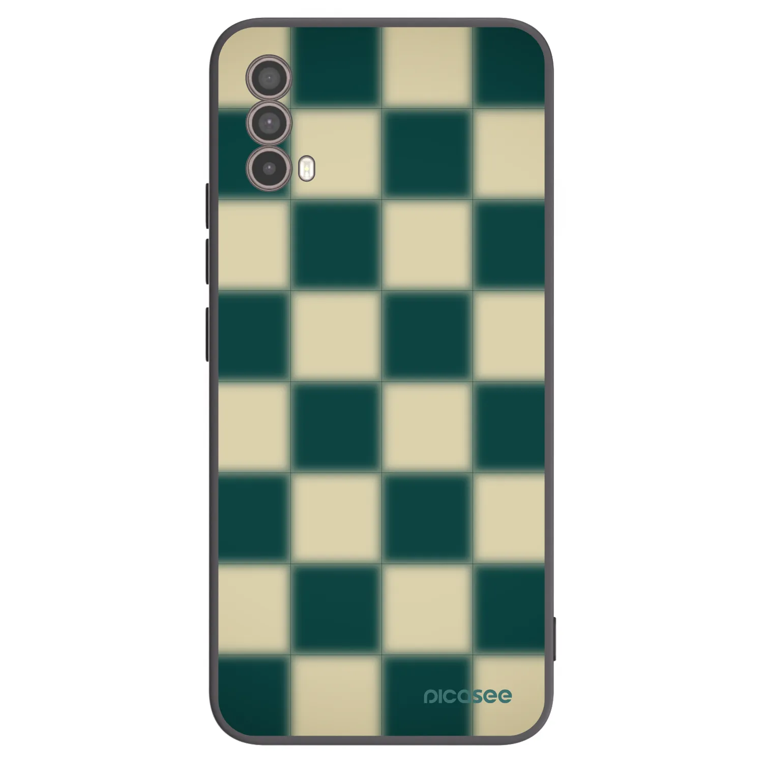 Picasee silikonový černý obal pro Motorola Moto E40 - Shadow Chess