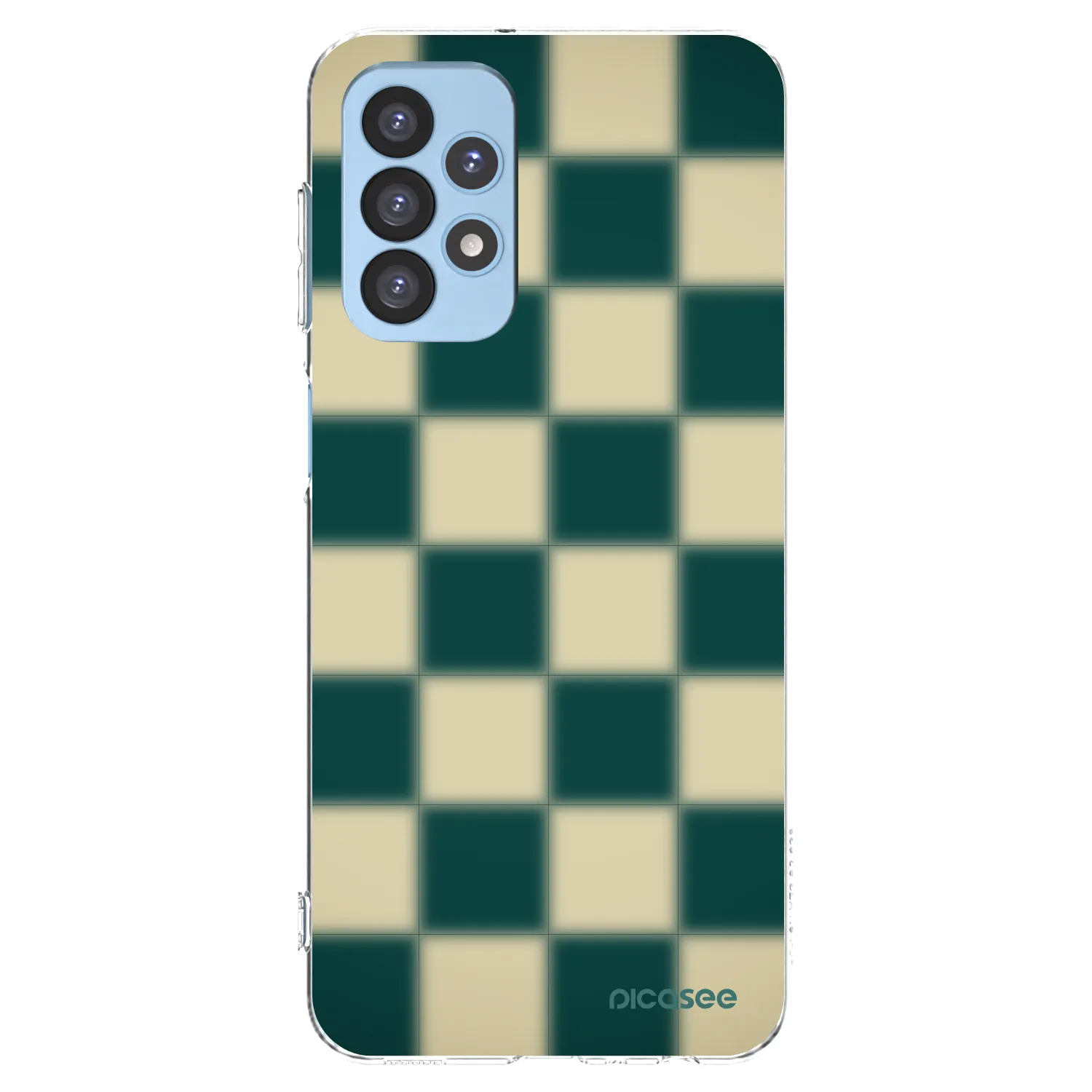 Picasee silikonový průhledný obal pro Samsung Galaxy A23 A235F 4G - Shadow Chess