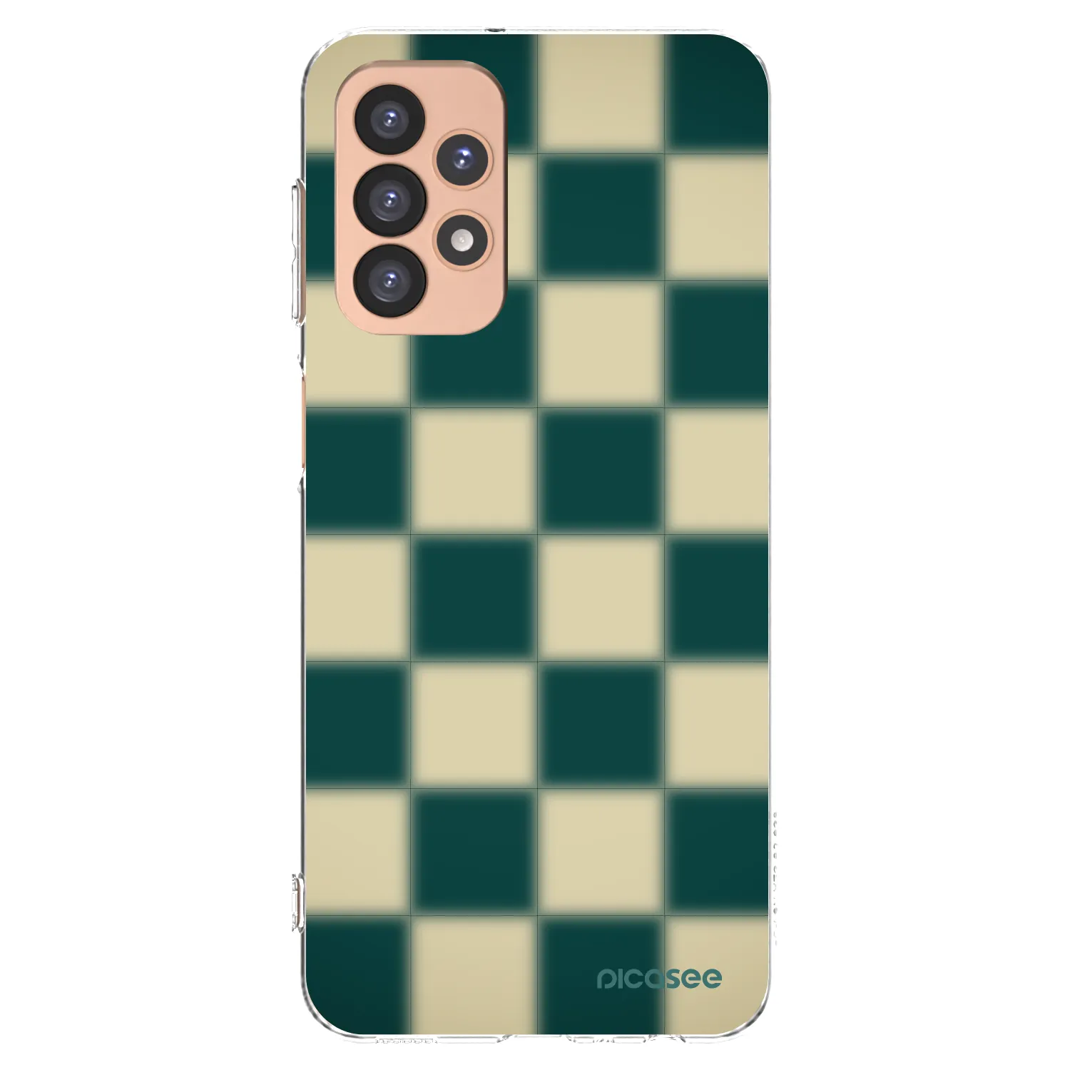 Picasee silikonový průhledný obal pro Samsung Galaxy A23 A236B 5G - Shadow Chess