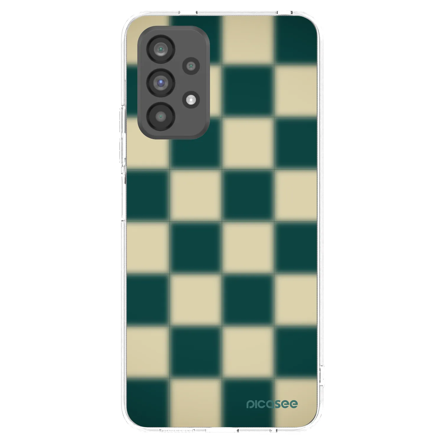 Picasee silikonový průhledný obal pro Samsung Galaxy A73 5G - Shadow Chess