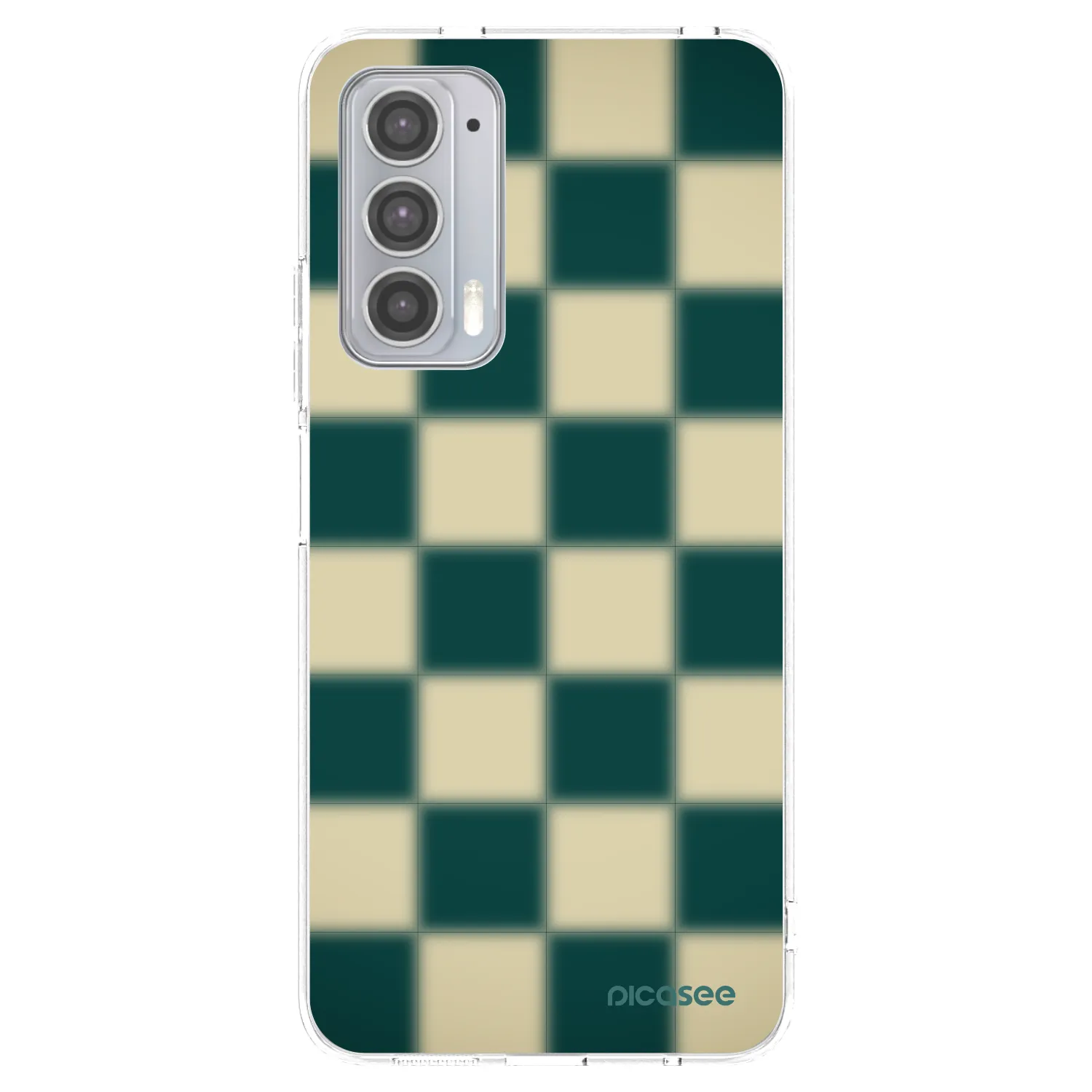 Picasee silikonový průhledný obal pro Motorola Edge 20 - Shadow Chess