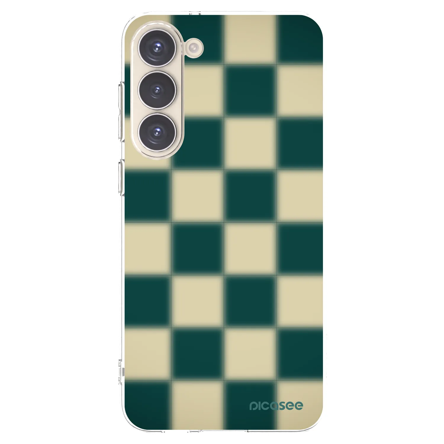 Picasee silikonový průhledný obal pro Samsung Galaxy S23+ 5G - Shadow Chess