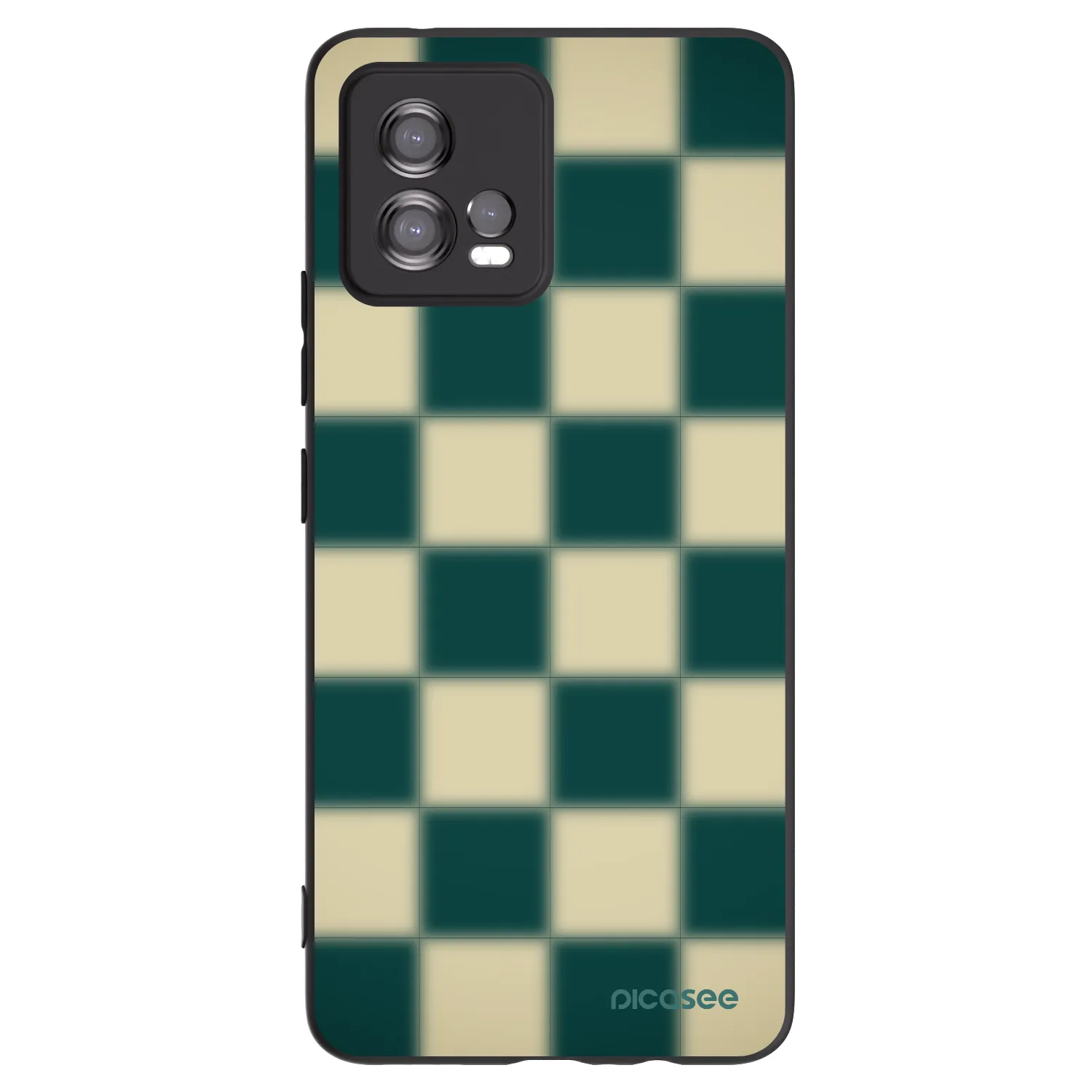 Picasee silikonový černý obal pro Motorola Moto G72 - Shadow Chess