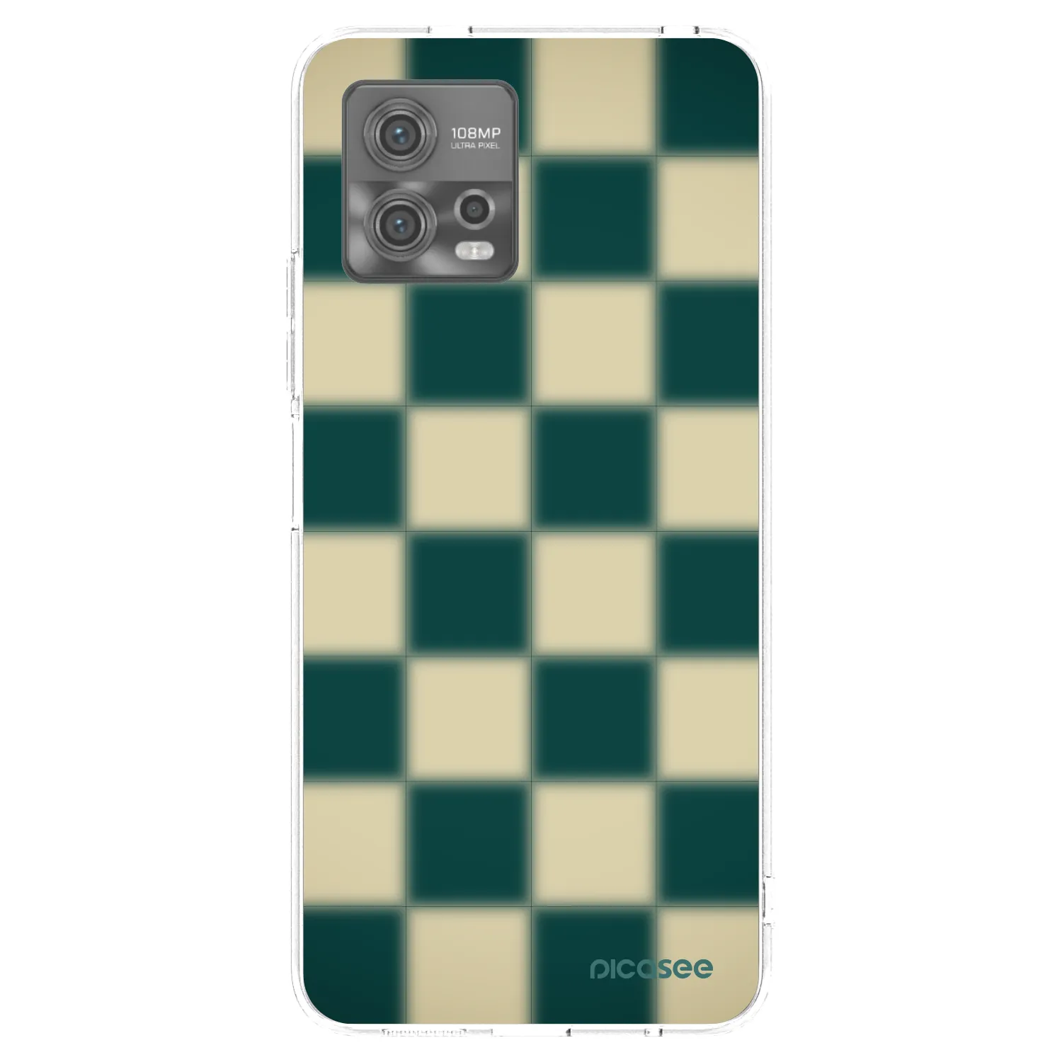 Picasee silikonový průhledný obal pro Motorola Moto G72 - Shadow Chess