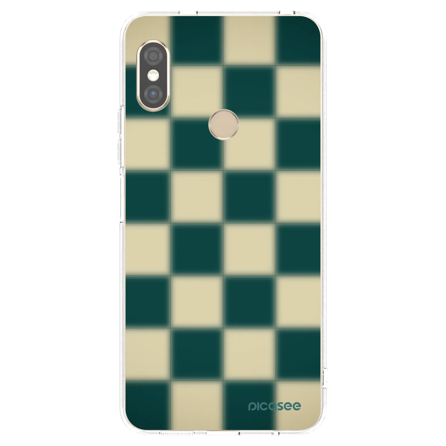 Picasee silikonový průhledný obal pro Xiaomi Redmi Note 5 Global - Shadow Chess