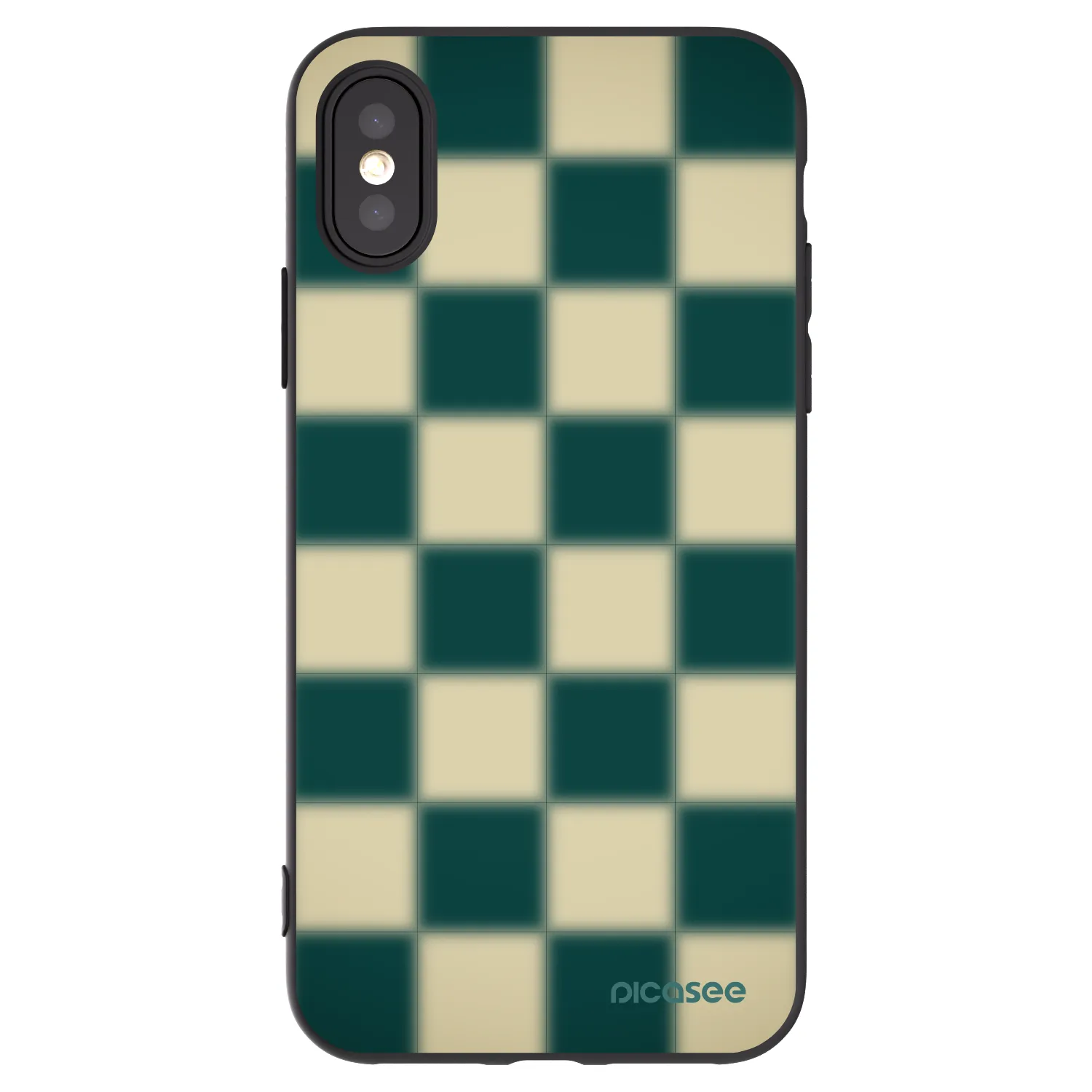 Picasee silikonový černý obal pro Apple iPhone X/XS - Shadow Chess
