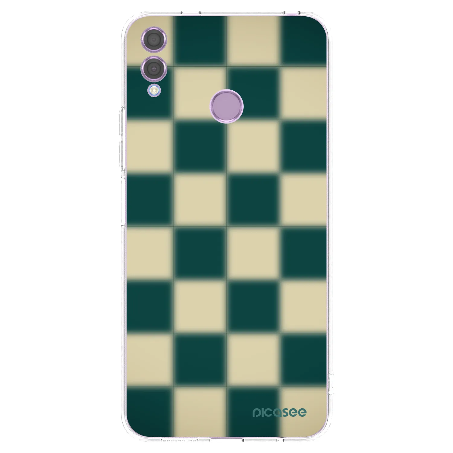 Picasee silikonový průhledný obal pro Honor 8X - Shadow Chess