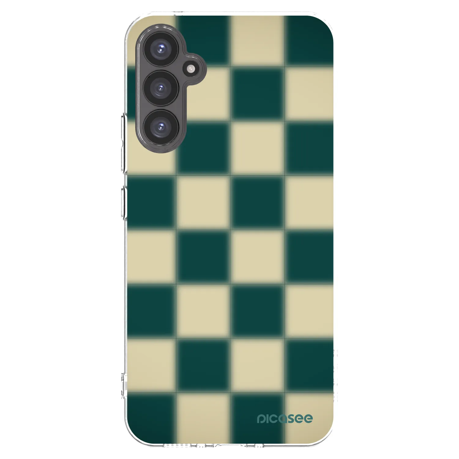 Picasee silikonový průhledný obal pro Samsung Galaxy A34 5G A346B - Shadow Chess