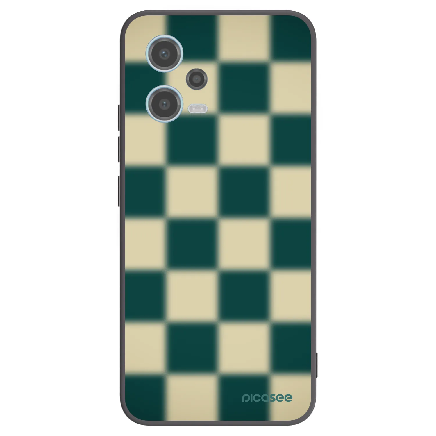 Picasee silikonový černý obal pro Xiaomi Redmi Note 12 5G - Shadow Chess