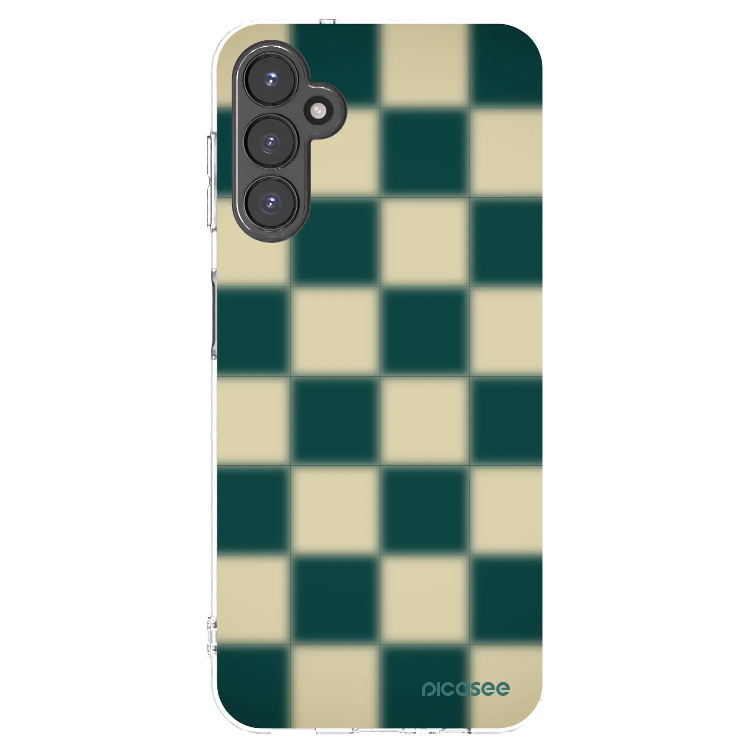 Picasee silikonový průhledný obal pro Samsung Galaxy A14 4G A145R - Shadow Chess