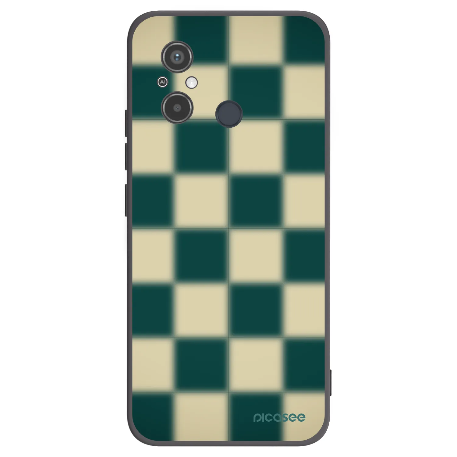 Picasee silikonový černý obal pro Xiaomi Redmi 12C - Shadow Chess