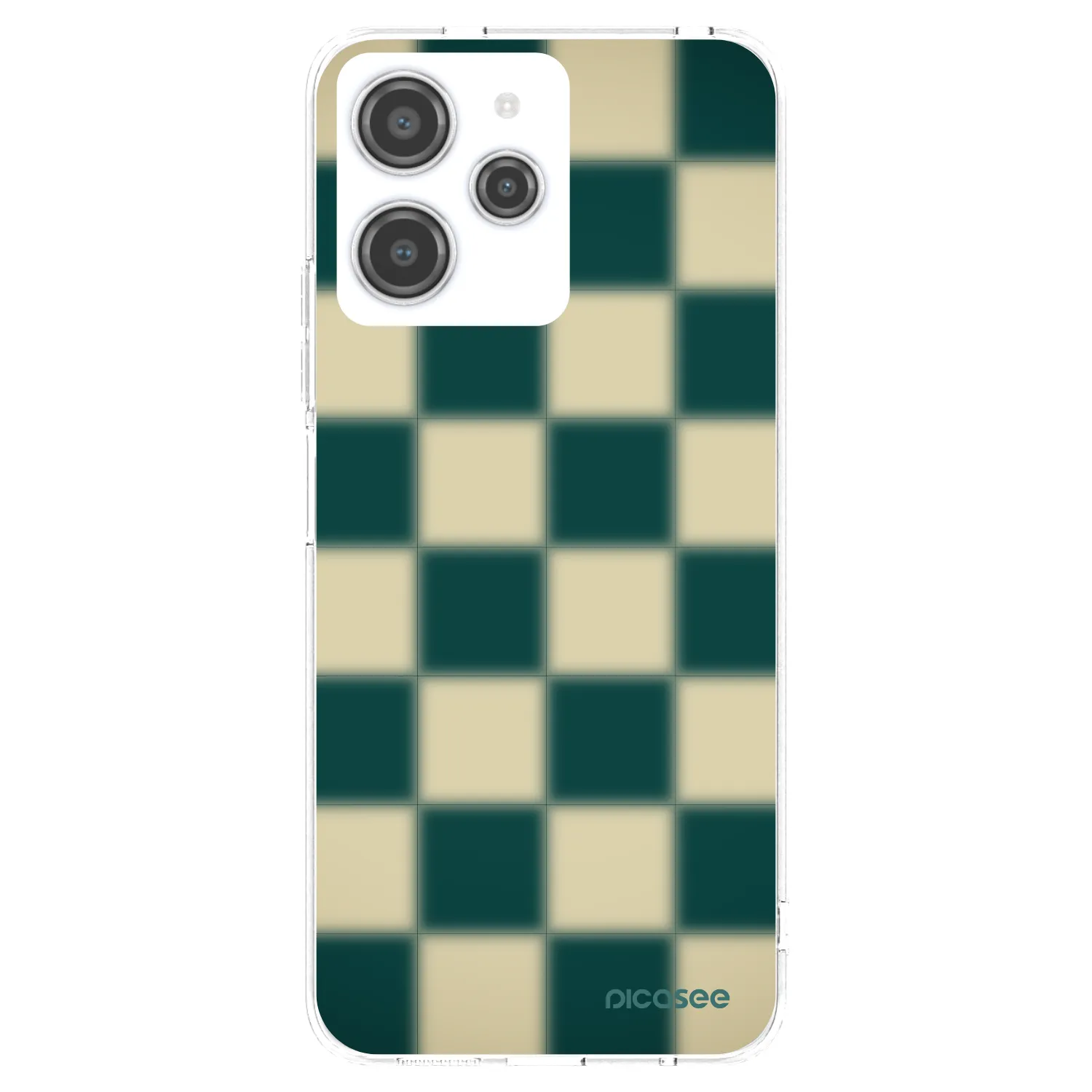 Picasee silikonový průhledný obal pro Xiaomi Redmi 12 4G - Shadow Chess