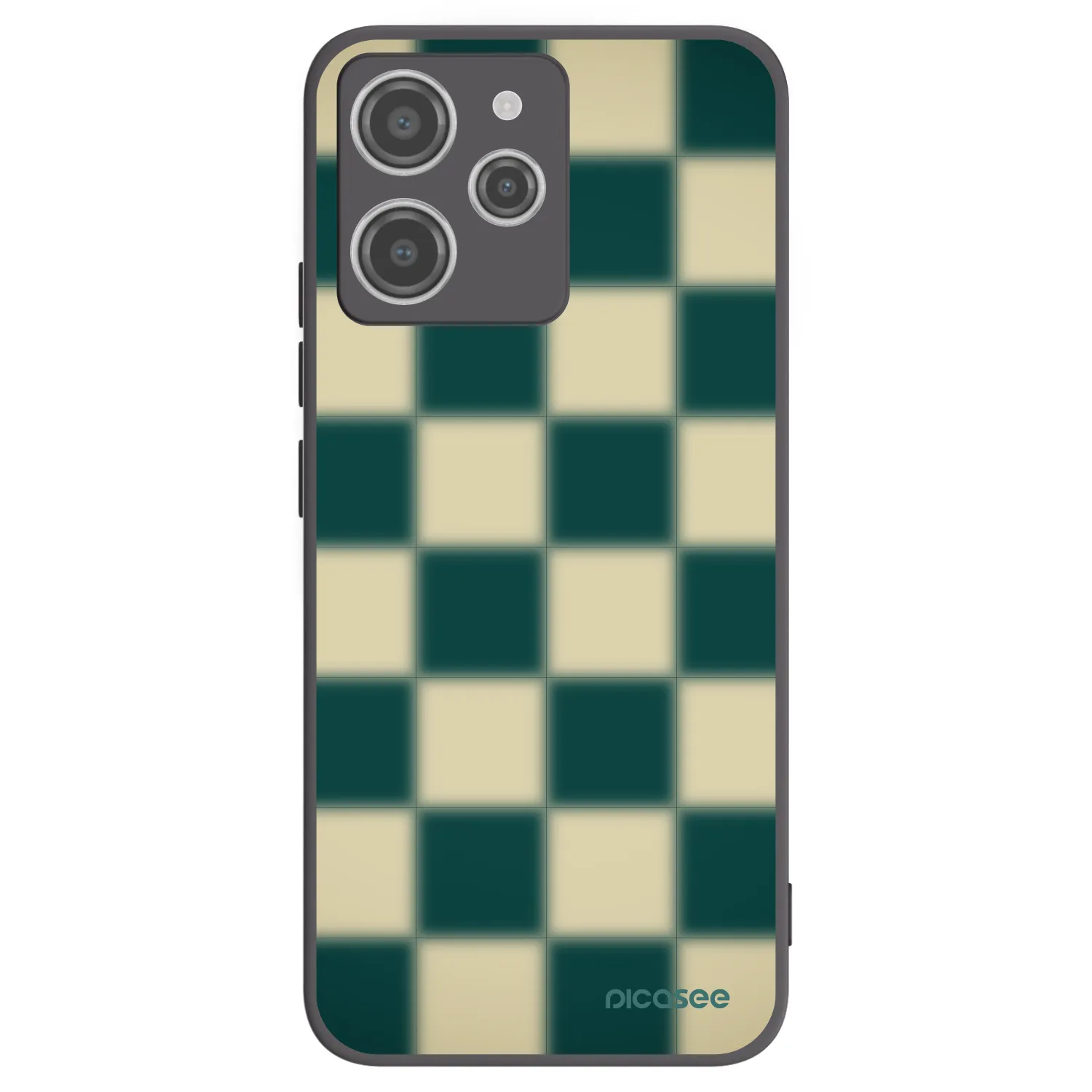 Picasee silikonový černý obal pro Xiaomi Redmi 12 4G - Shadow Chess