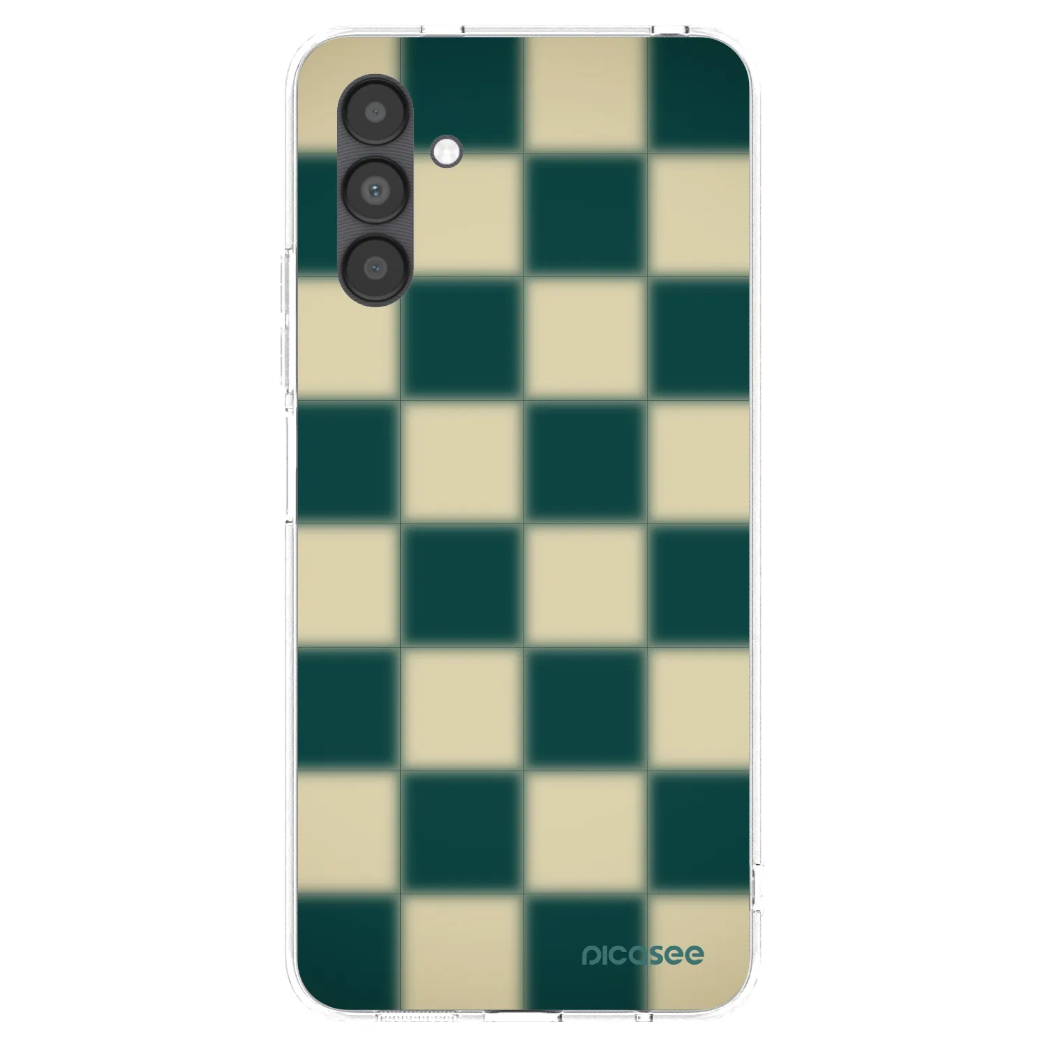 Picasee silikonový průhledný obal pro Samsung Galaxy A04s A047F - Shadow Chess
