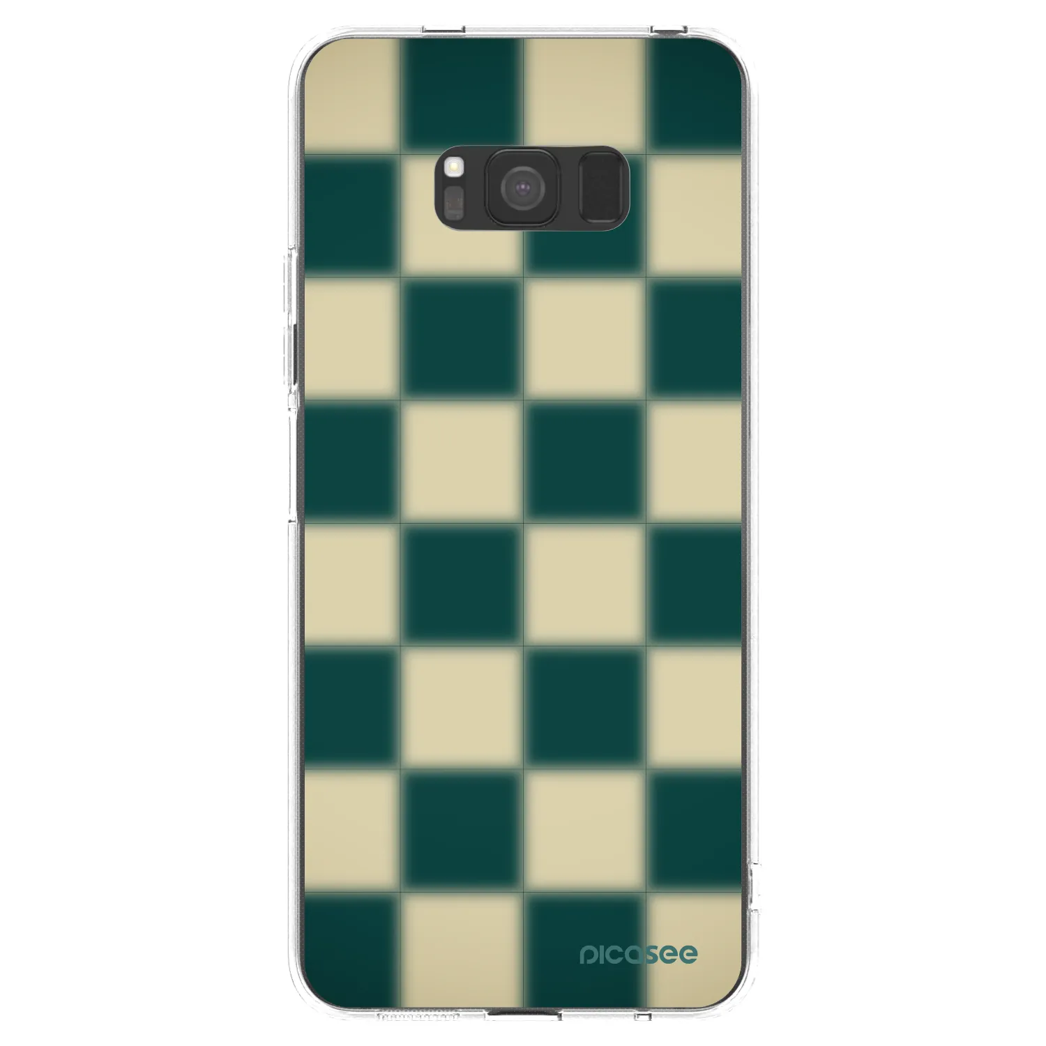 Picasee silikonový průhledný obal pro Samsung Galaxy S8 G950F - Shadow Chess