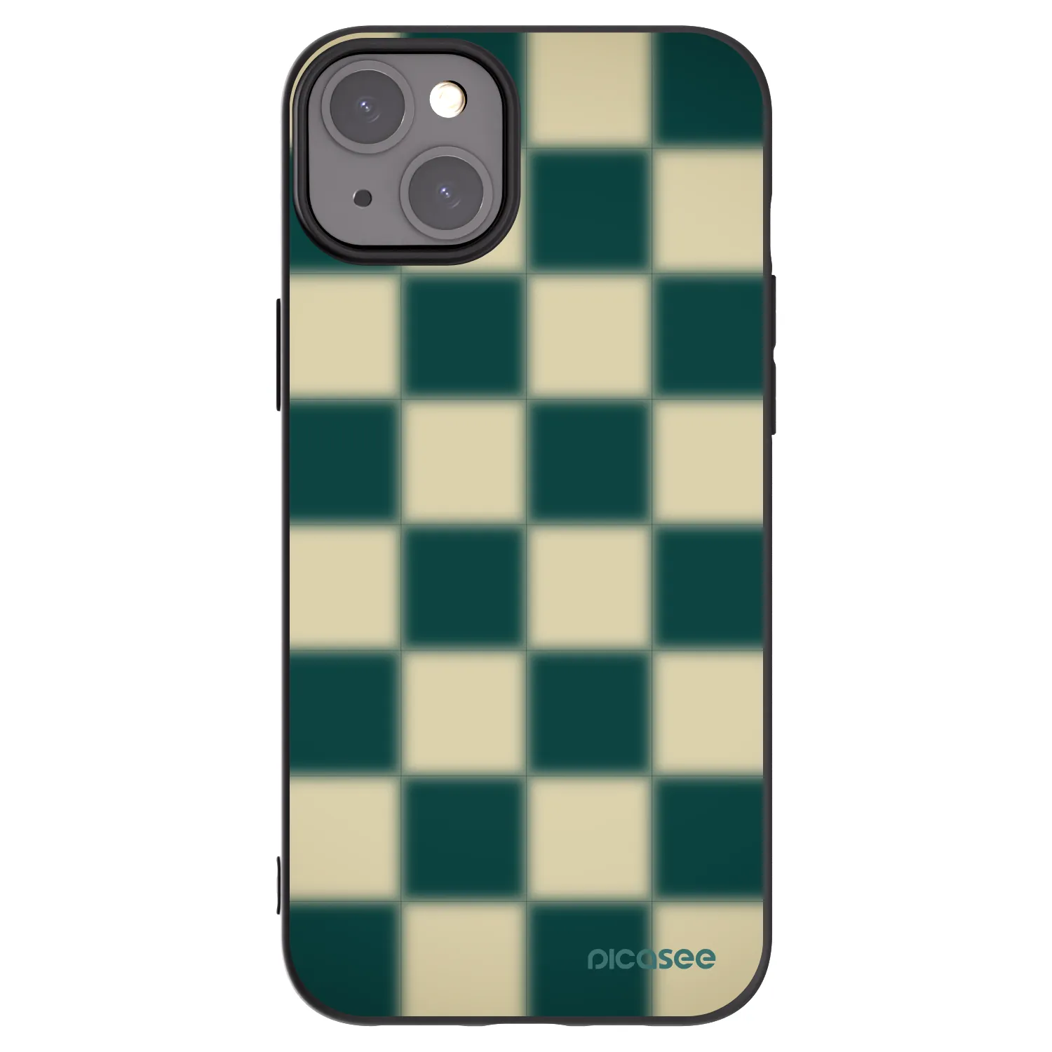 Picasee silikonový černý obal pro Apple iPhone 15 Plus - Shadow Chess