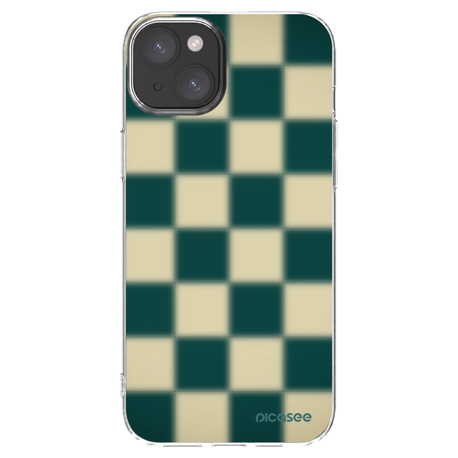 Picasee silikonový průhledný obal pro Apple iPhone 15 Plus - Shadow Chess