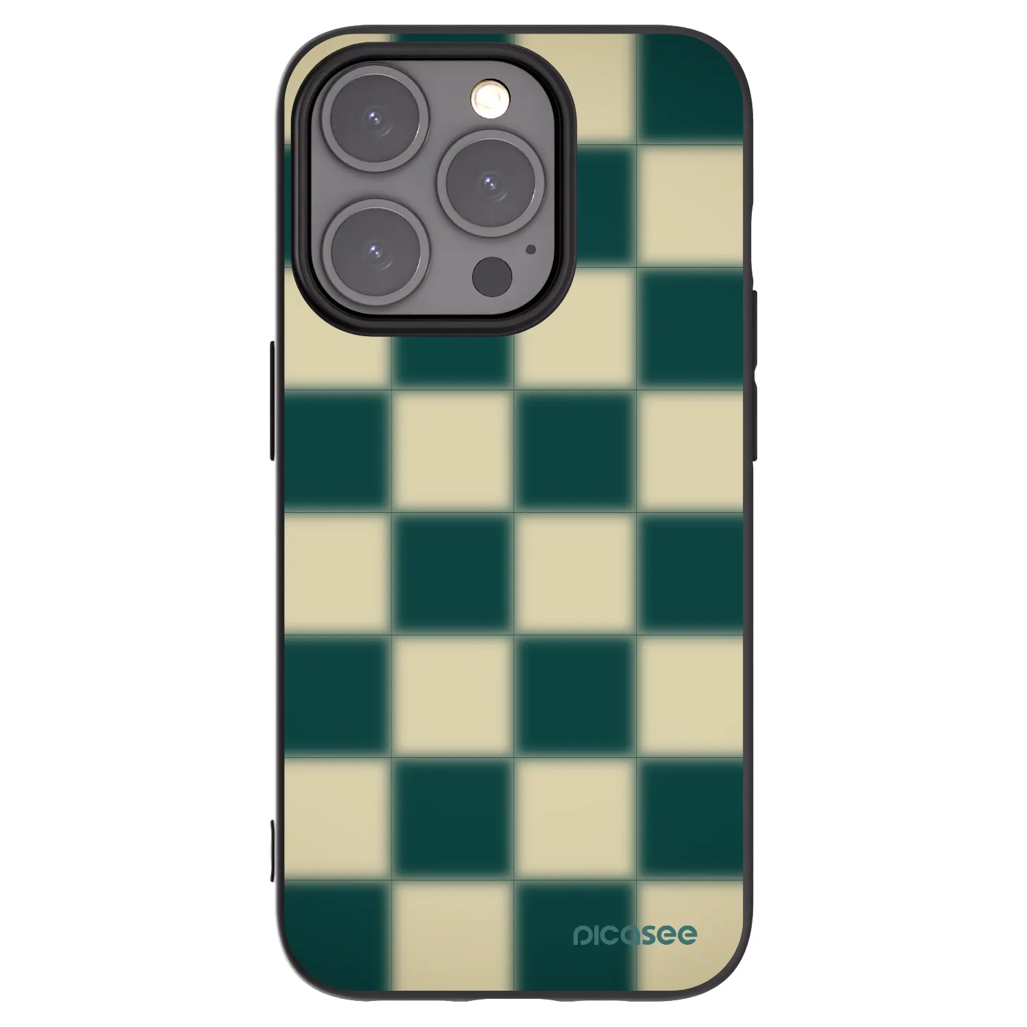 Picasee silikonový černý obal pro Apple iPhone 15 Pro - Shadow Chess