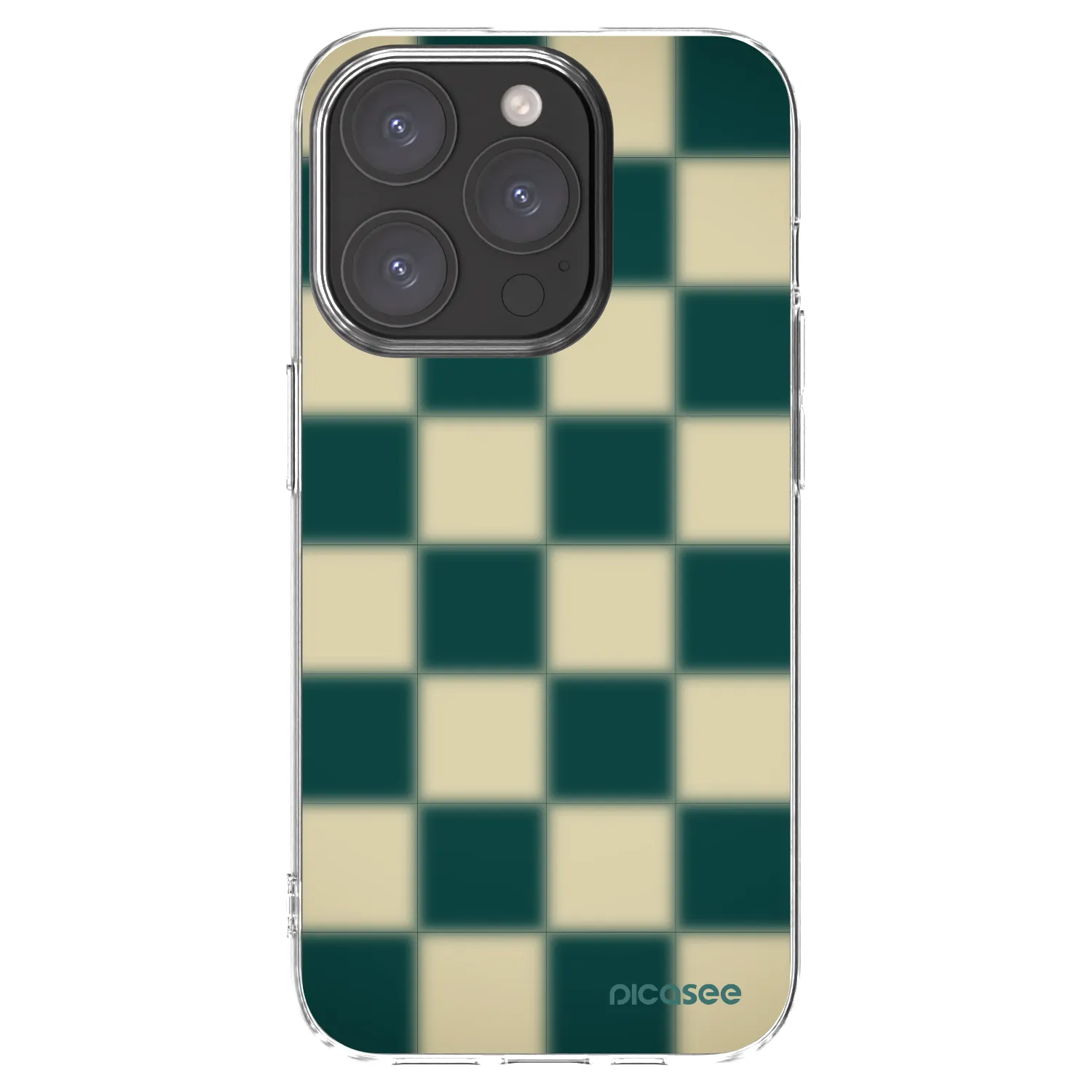 Picasee silikonový průhledný obal pro Apple iPhone 15 Pro - Shadow Chess