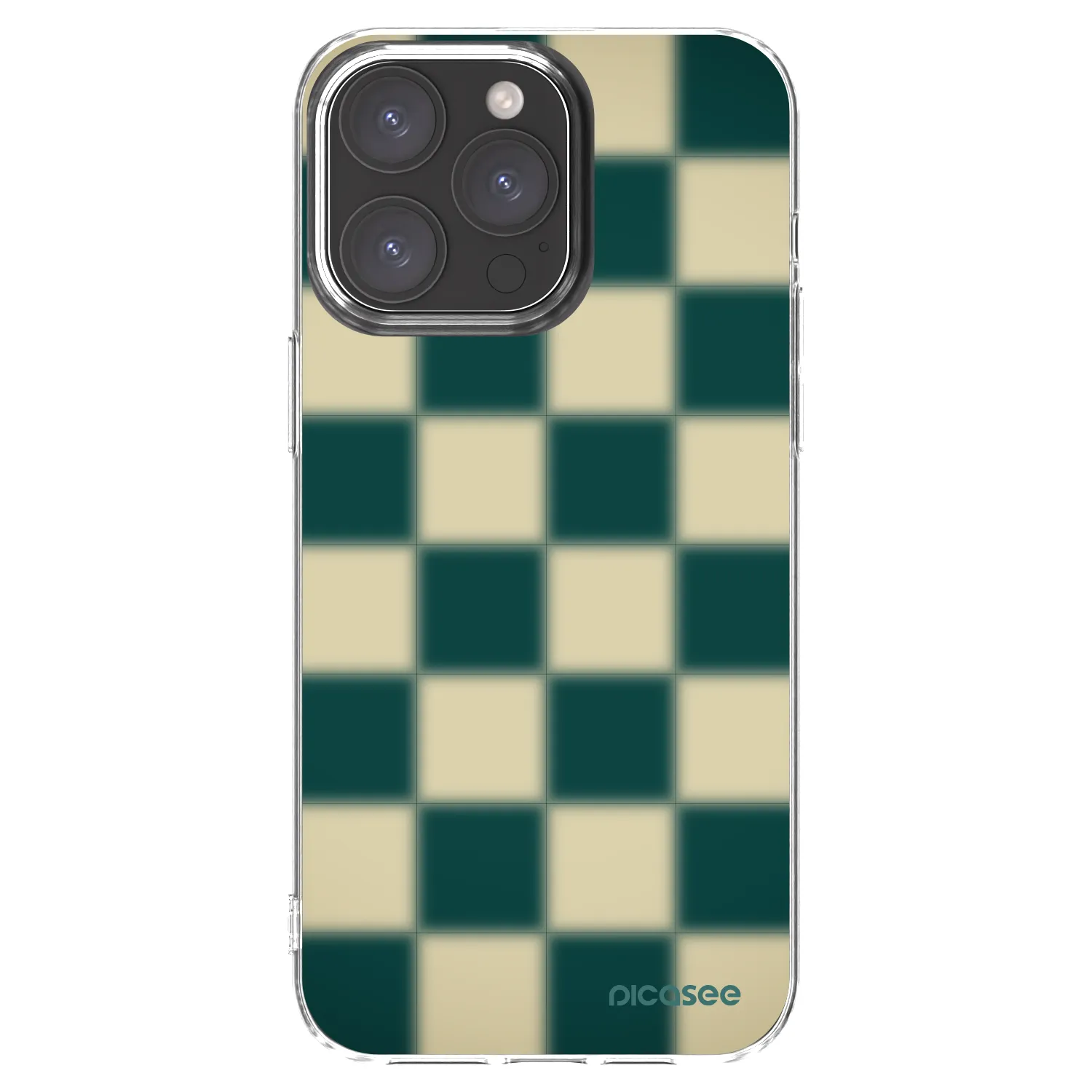 Picasee silikonový průhledný obal pro Apple iPhone 15 Pro Max - Shadow Chess