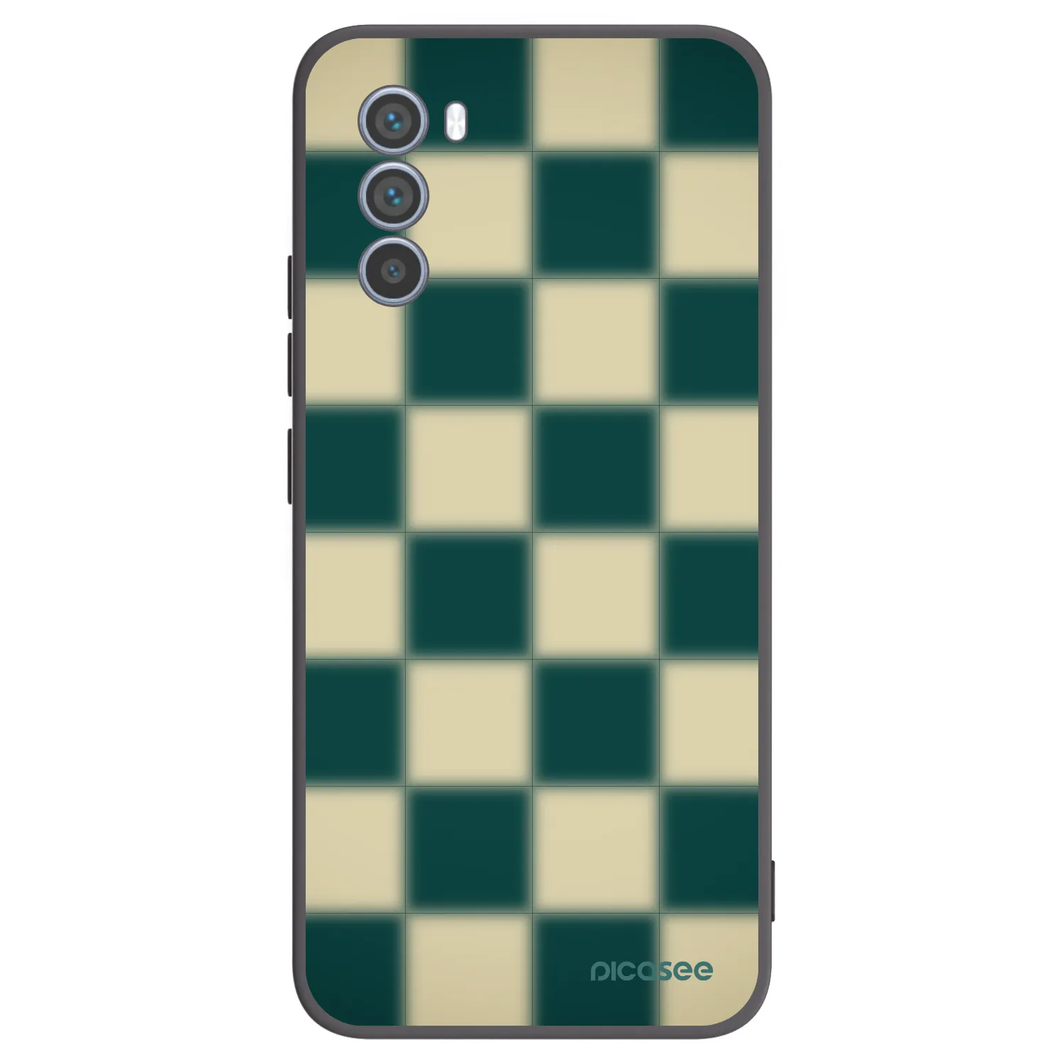 Picasee silikonový černý obal pro Motorola Moto G62 - Shadow Chess