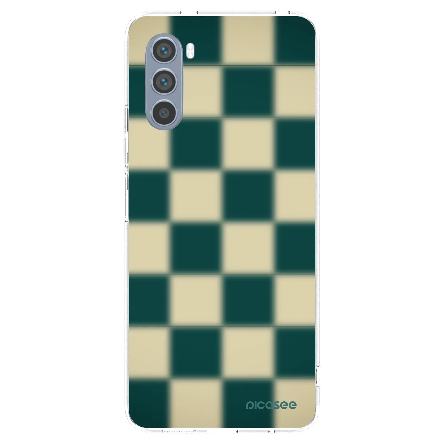 Picasee silikonový průhledný obal pro Motorola Moto G62 - Shadow Chess