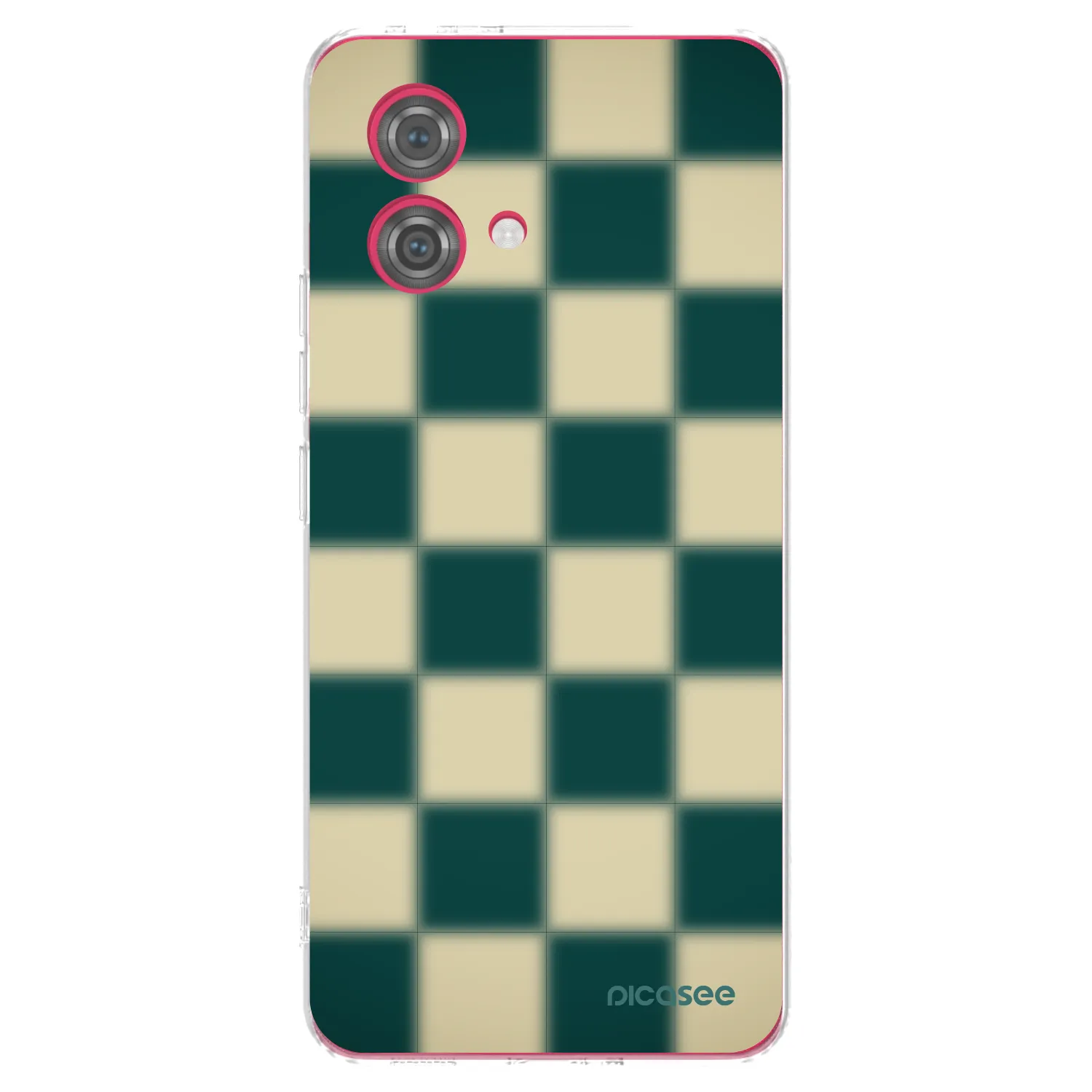 Picasee silikonový průhledný obal pro Motorola Moto G84 5G - Shadow Chess