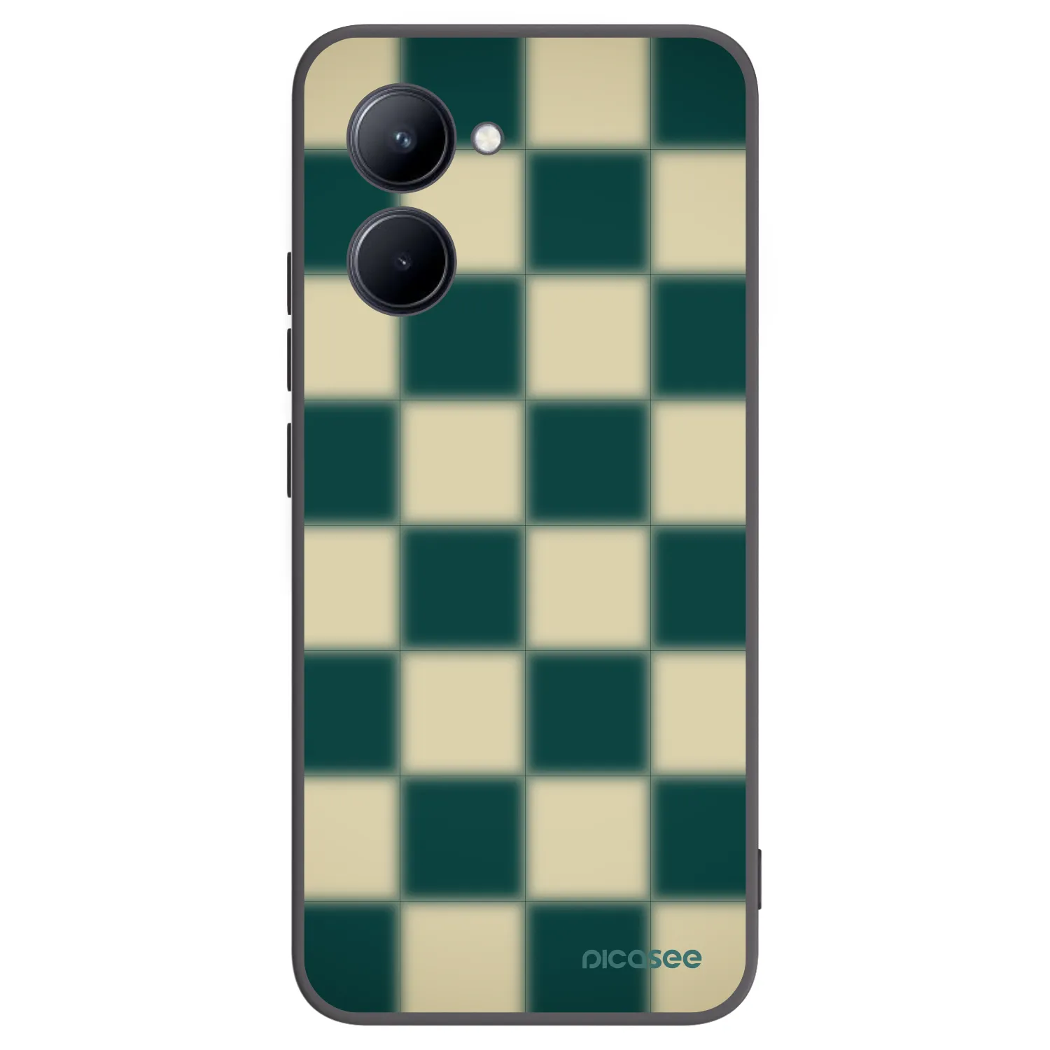 Picasee silikonový černý obal pro Realme C33 (2023) - Shadow Chess