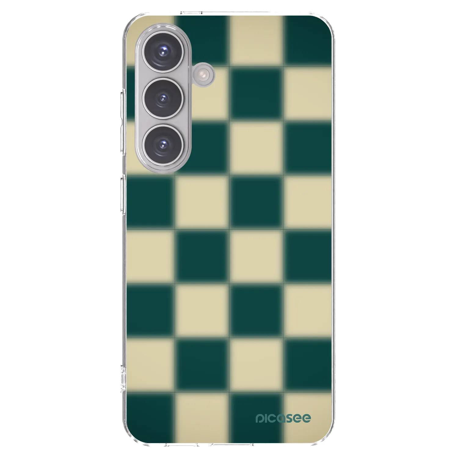 Picasee silikonový průhledný obal pro Samsung Galaxy S24 S921B 5G - Shadow Chess