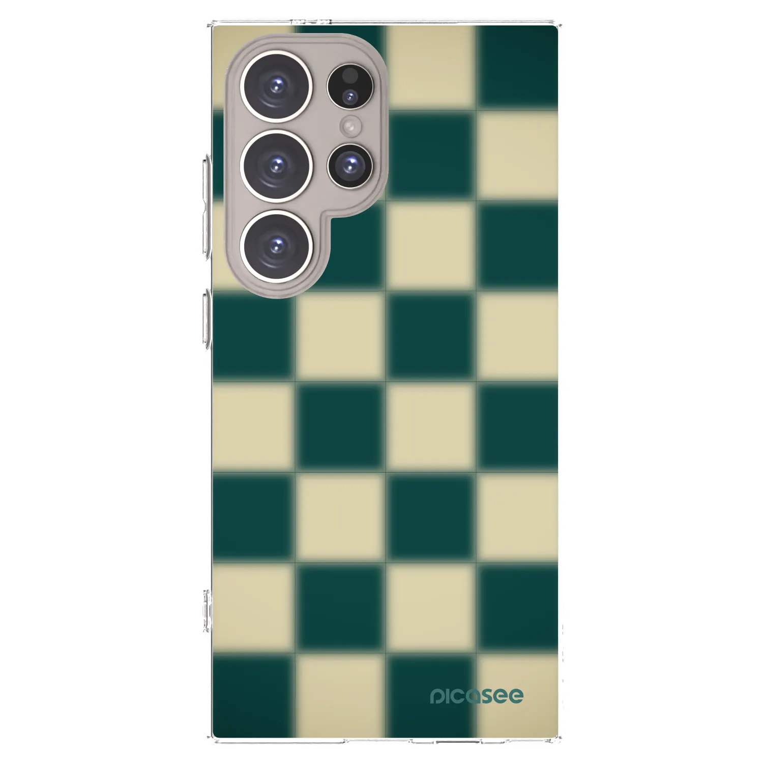 Picasee silikonový průhledný obal pro Samsung Galaxy S24 Ultra S928B 5G - Shadow Chess