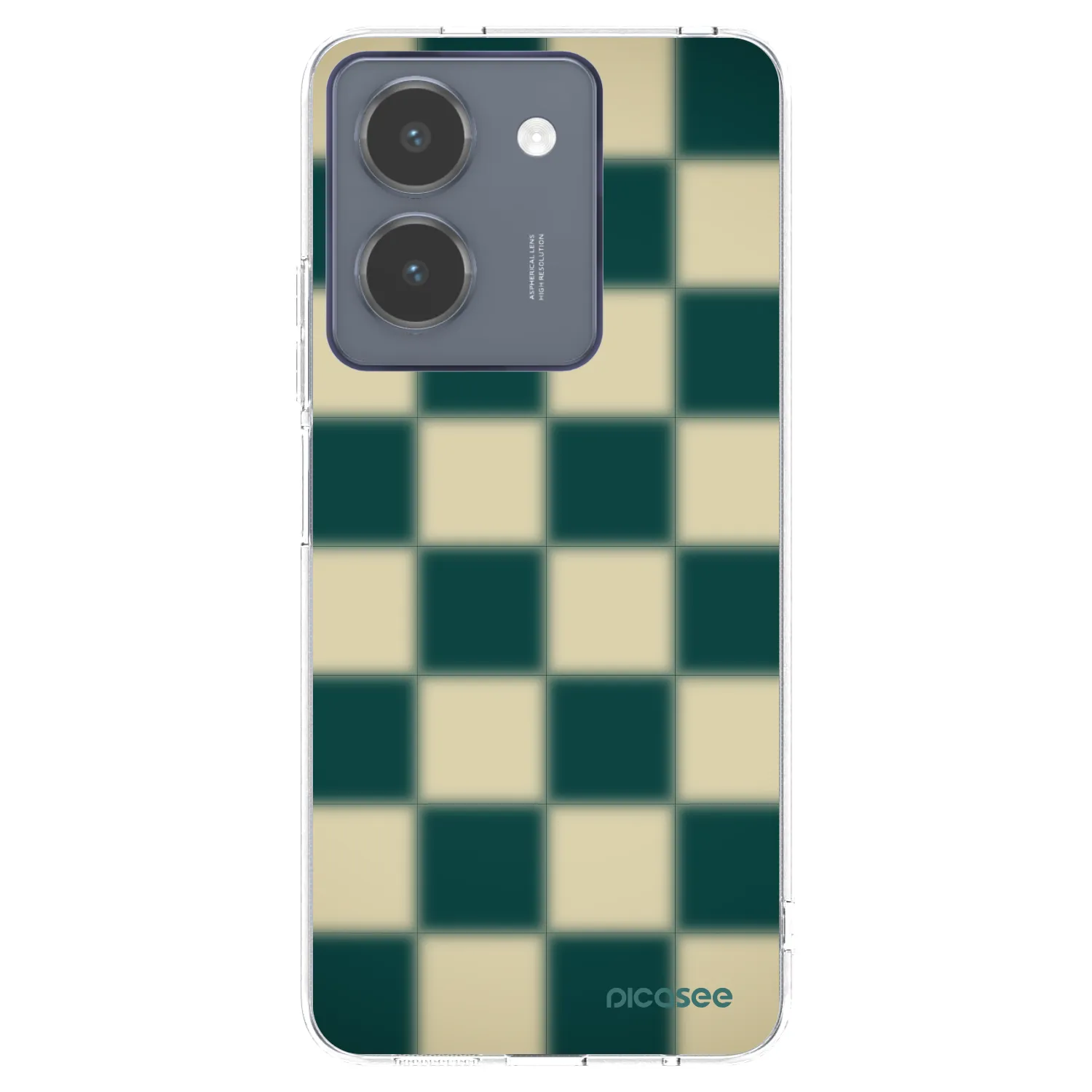 Picasee silikonový průhledný obal pro Vivo Y36 4G - Shadow Chess