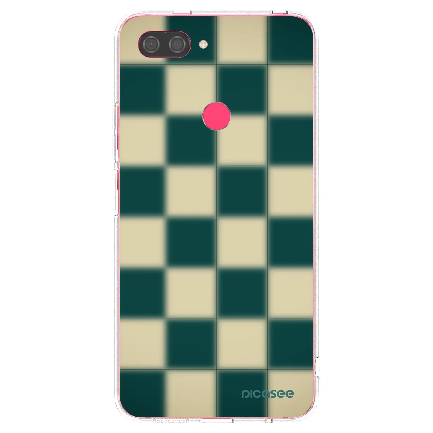 Picasee silikonový průhledný obal pro Xiaomi Mi 8 Lite - Shadow Chess