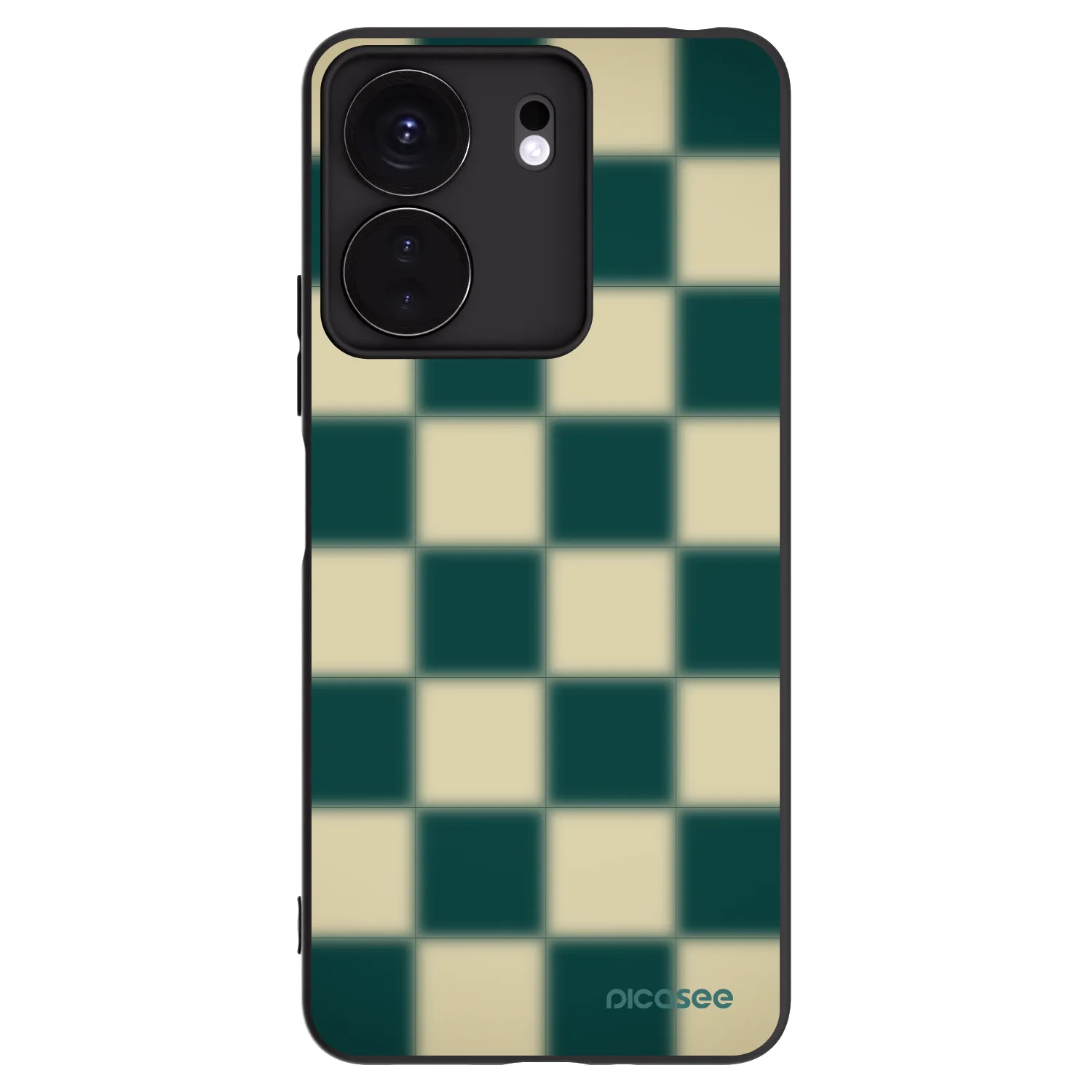 Picasee silikonový černý obal pro Xiaomi Redmi 13C 4G - Shadow Chess
