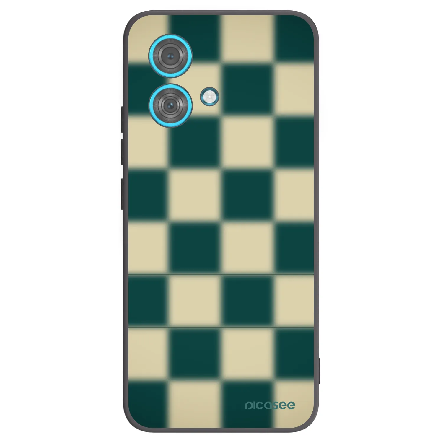 Picasee silikonový černý obal pro Motorola Edge 40 Neo - Shadow Chess
