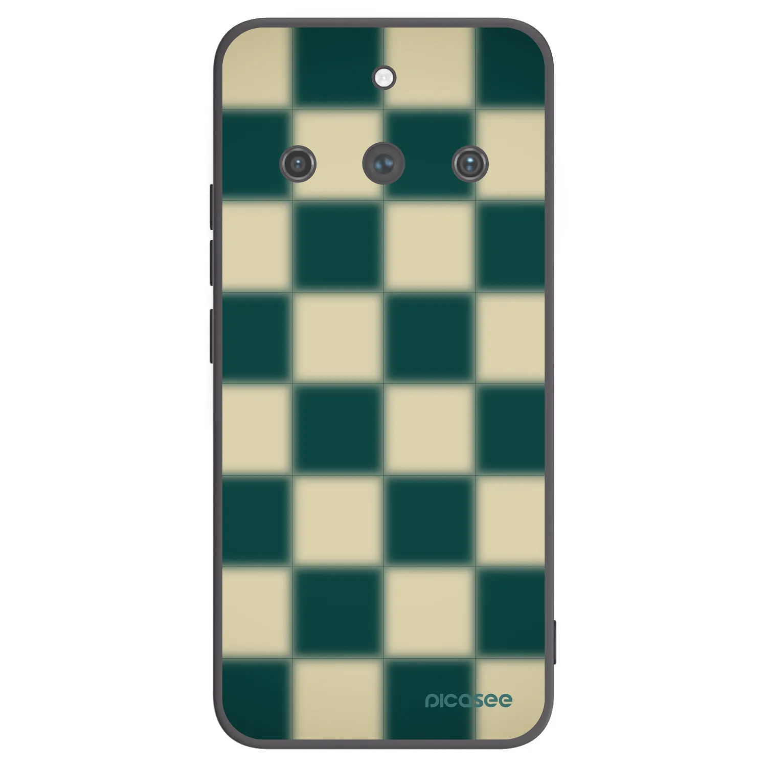 Picasee silikonový černý obal pro Realme 11 Pro+ - Shadow Chess