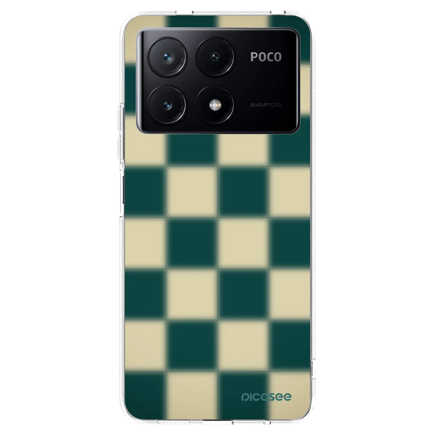 Picasee silikonový průhledný obal pro Xiaomi Poco X6 Pro - Shadow Chess