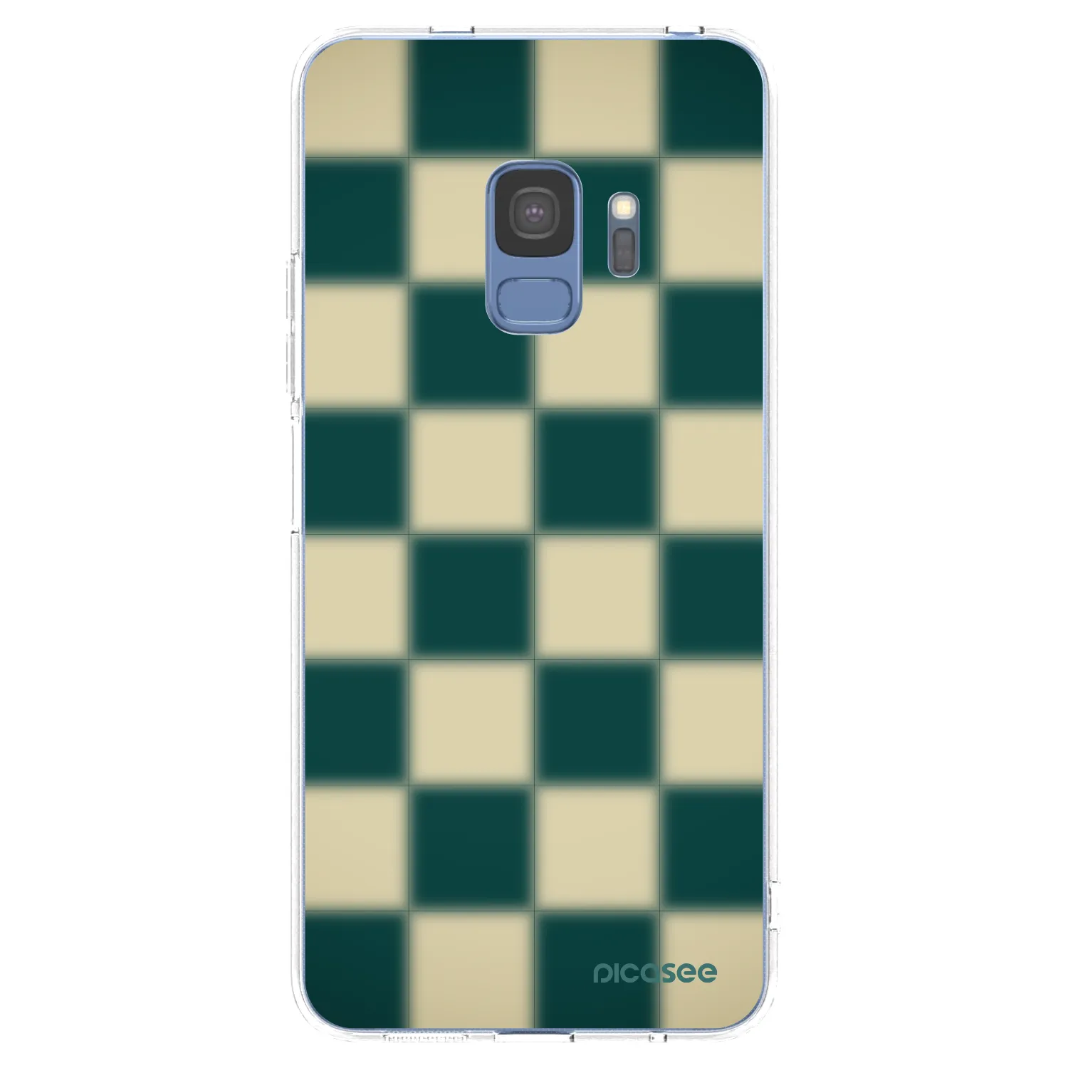 Picasee silikonový průhledný obal pro Samsung Galaxy S9 G960F - Shadow Chess