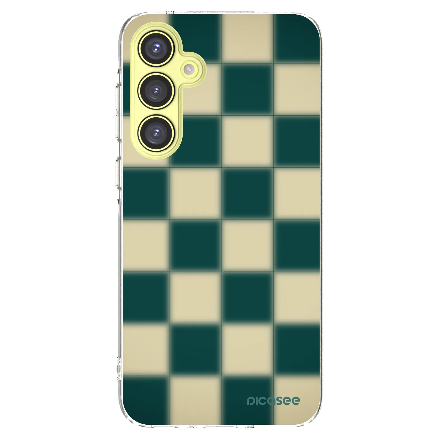 Picasee silikonový průhledný obal pro Samsung Galaxy A35 5G A356B - Shadow Chess