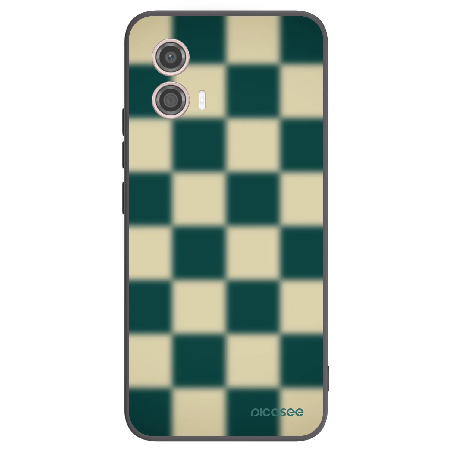 Picasee silikonový černý obal pro Motorola Moto G53 5G - Shadow Chess
