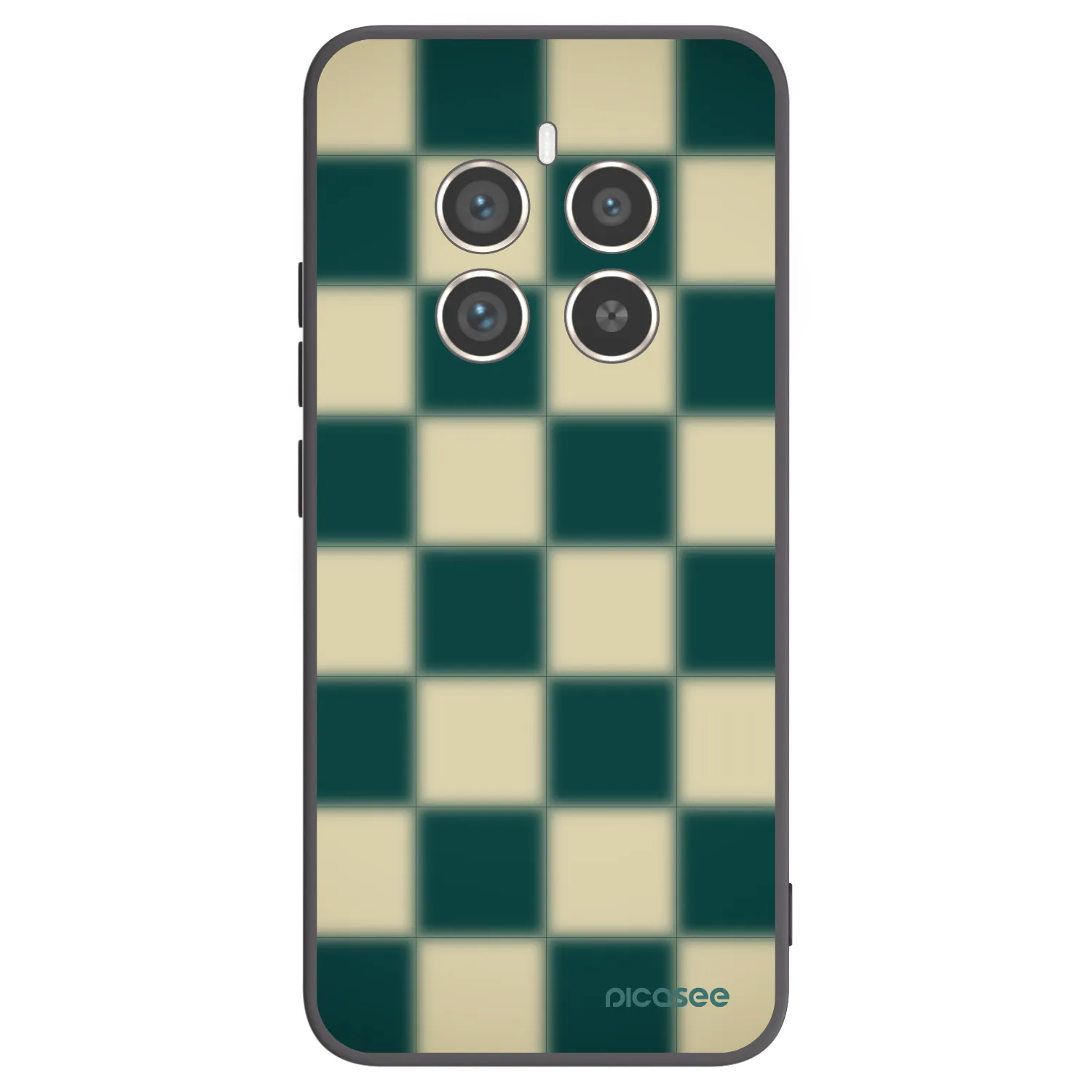 Picasee silikonový černý obal pro Realme 12 Pro 5G - Shadow Chess