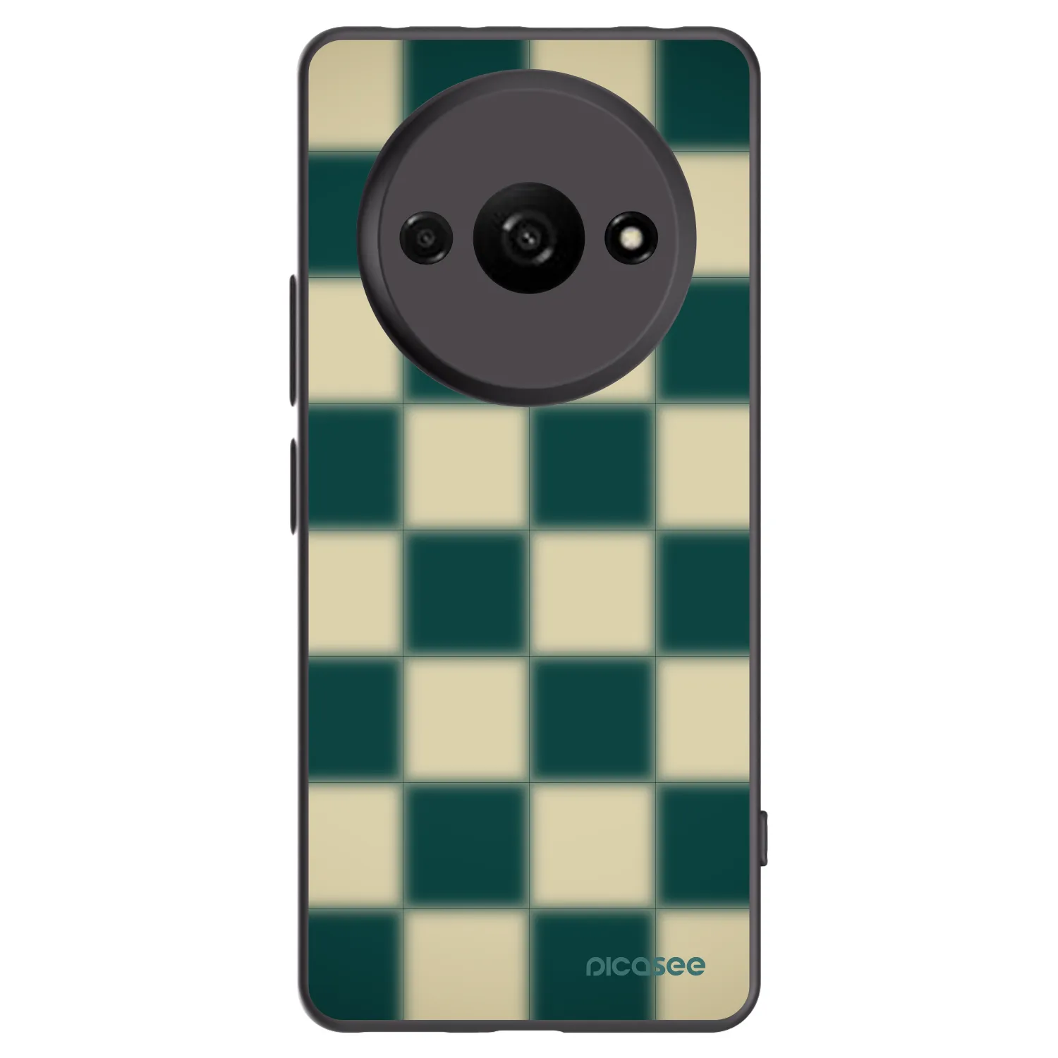 Picasee silikonový černý obal pro Xiaomi Redmi A3 - Shadow Chess