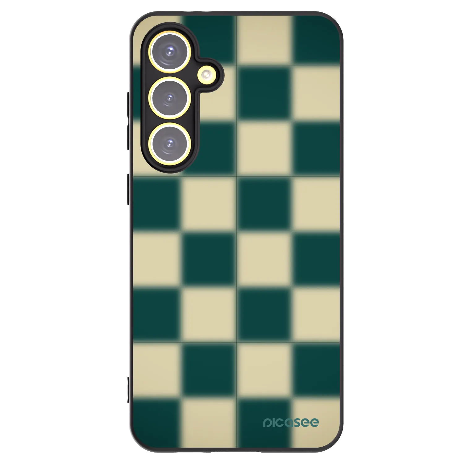Picasee silikonový černý obal pro Samsung Galaxy S24 FE S721B - Shadow Chess