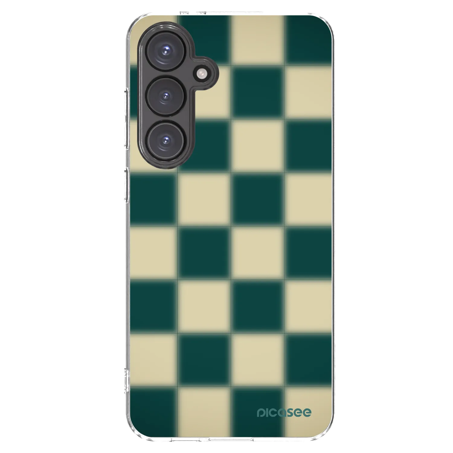 Picasee silikonový průhledný obal pro Samsung Galaxy S24 FE S721B - Shadow Chess