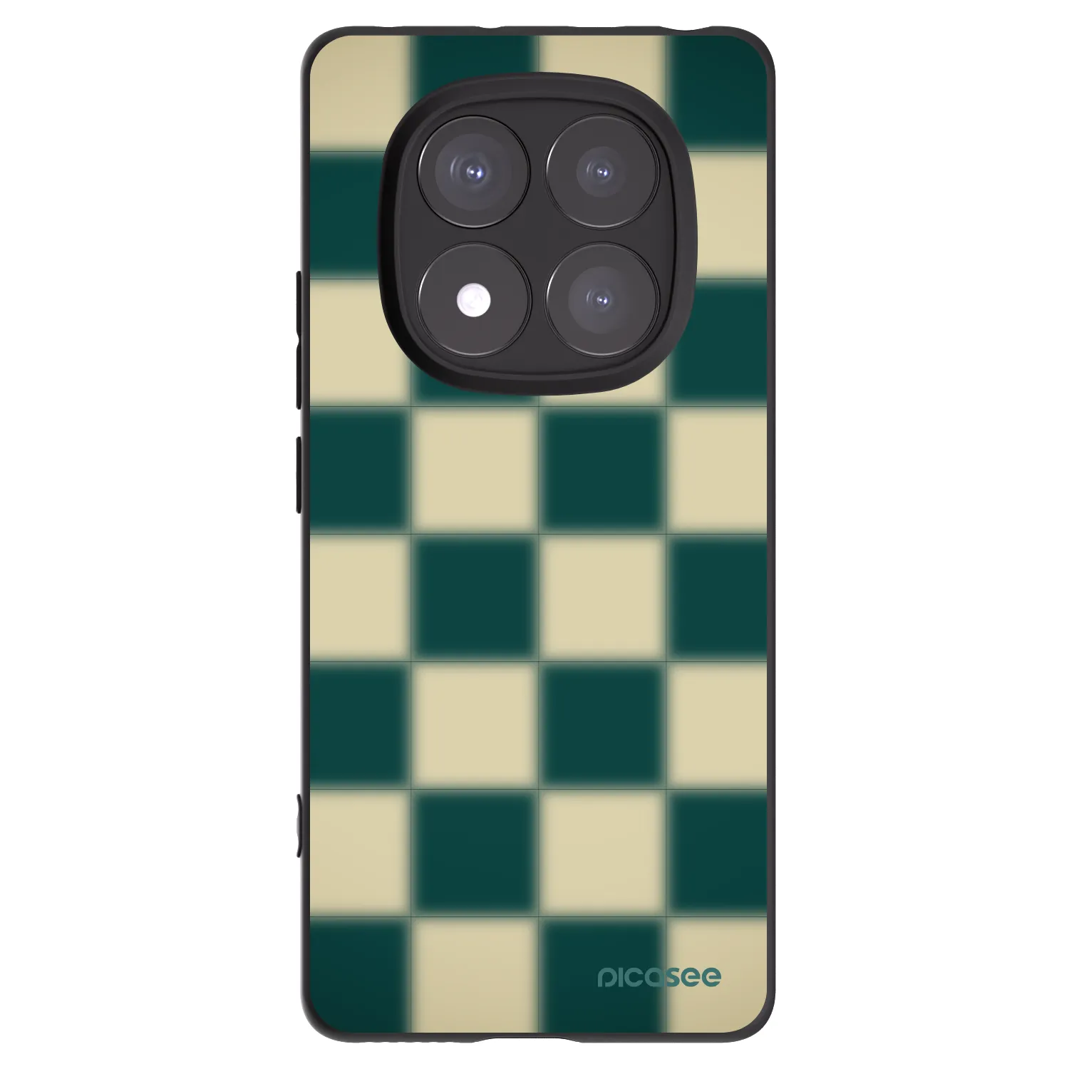 Picasee silikonový černý obal pro Xiaomi Redmi Note 14 Pro 5G - Shadow Chess