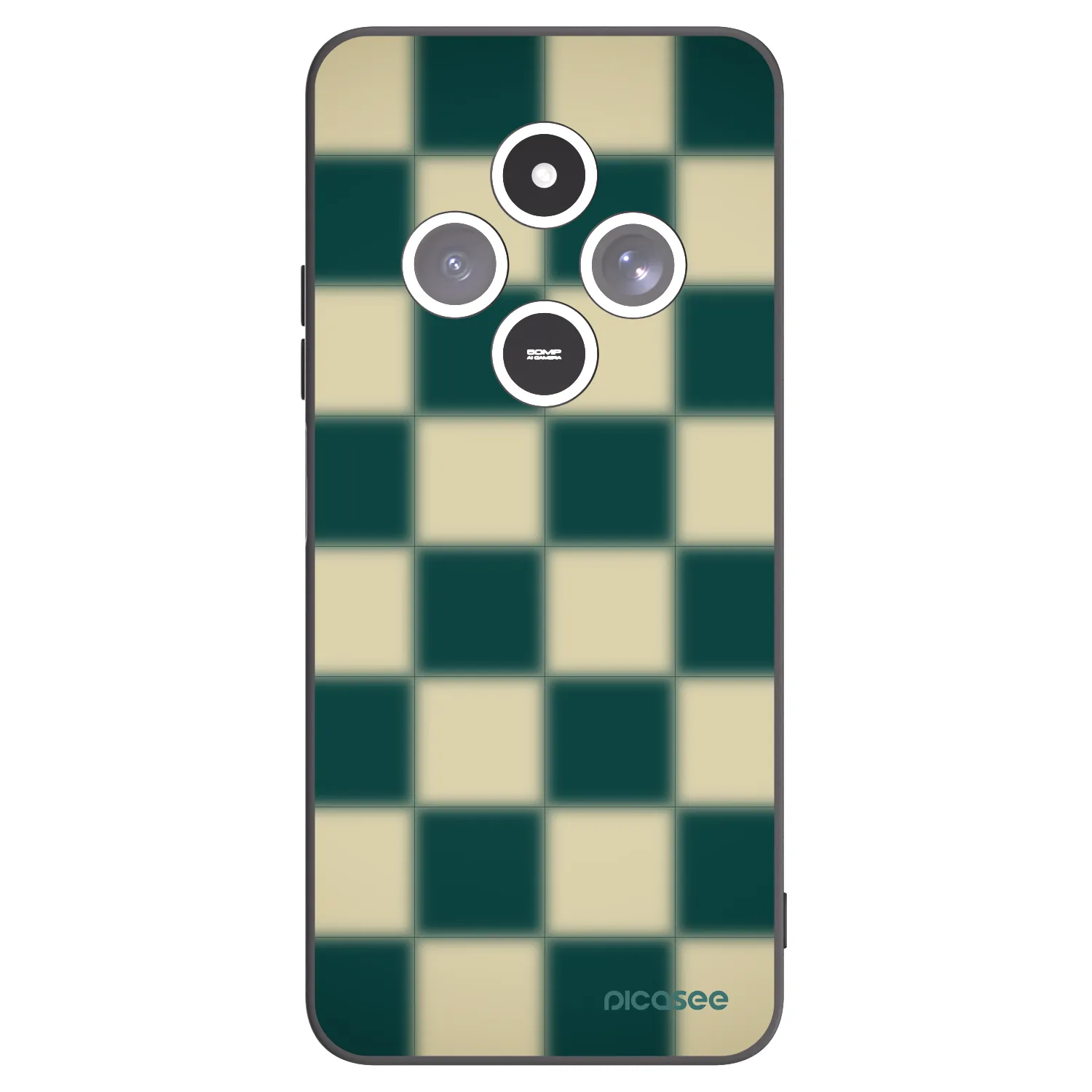 Picasee silikonový černý obal pro Xiaomi Redmi 14C - Shadow Chess
