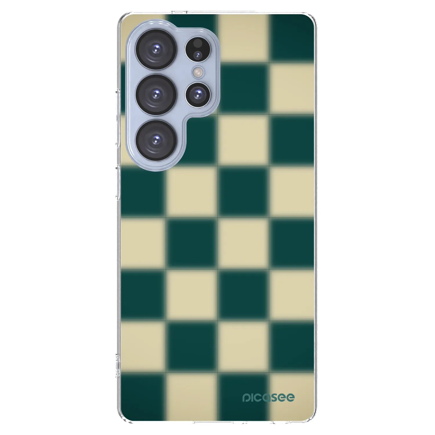 Picasee silikonový průhledný obal pro Samsung Galaxy S25 Ultra 5G - Shadow Chess