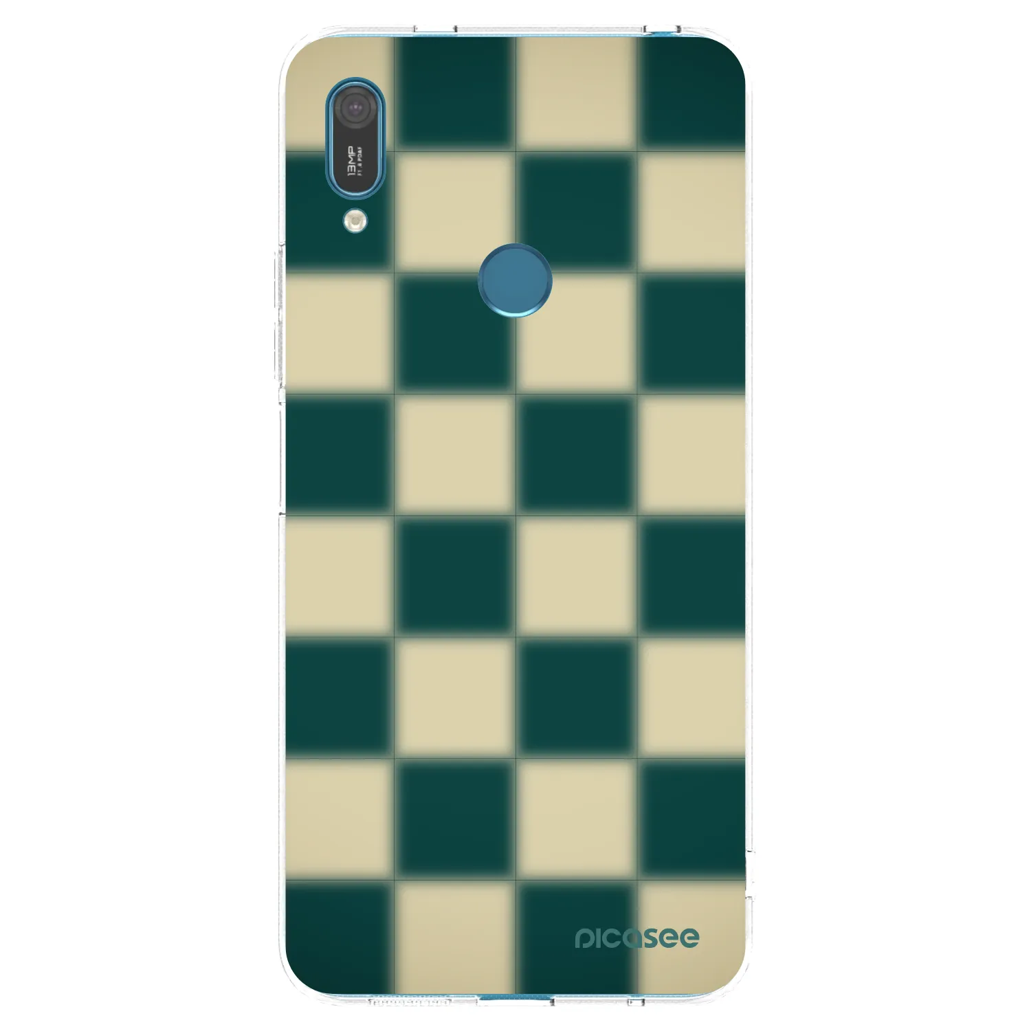 Picasee silikonový průhledný obal pro Huawei Y7 2019 - Shadow Chess